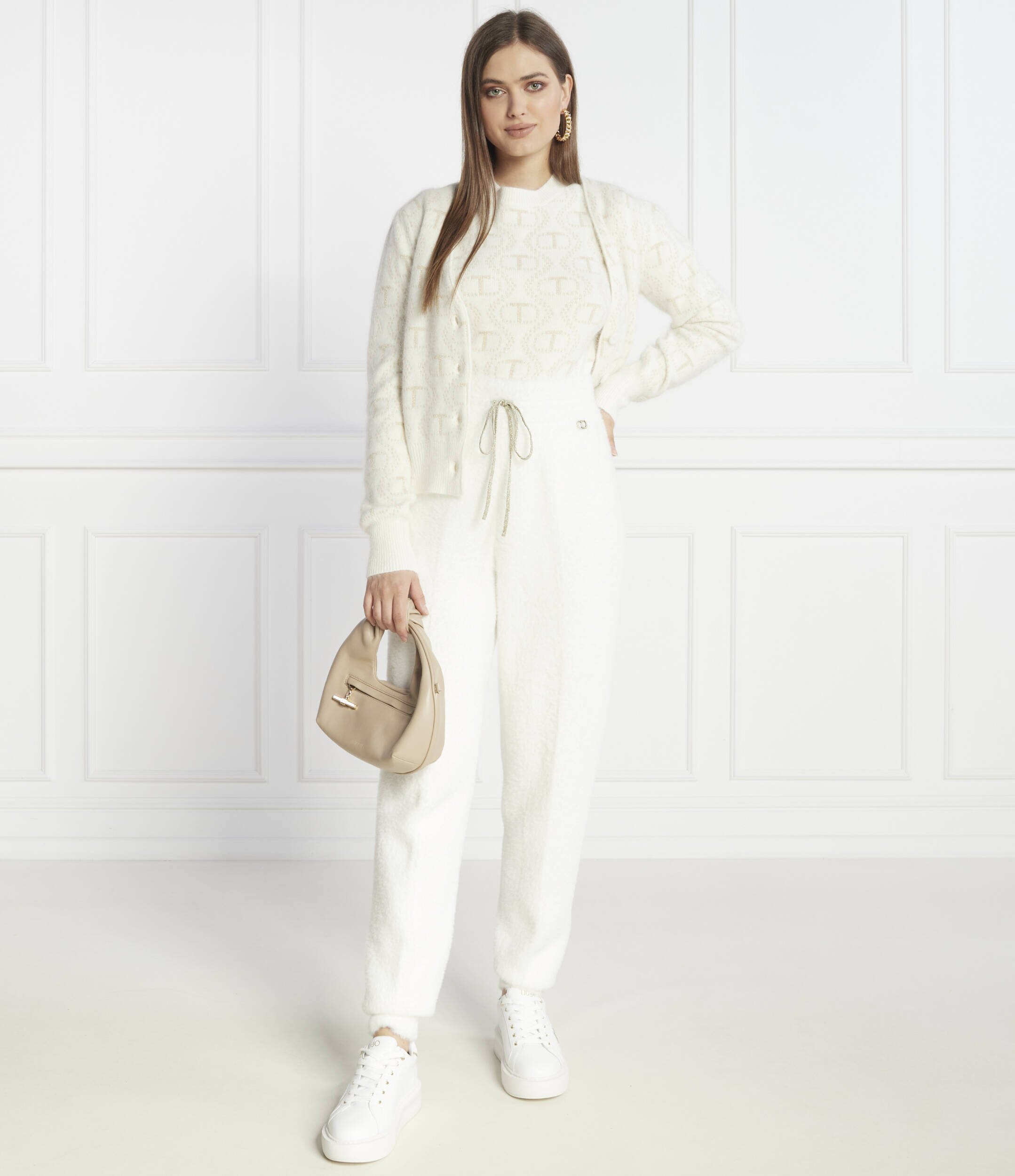 TWINSET Bluză | Regular Fit cu adaos de lână