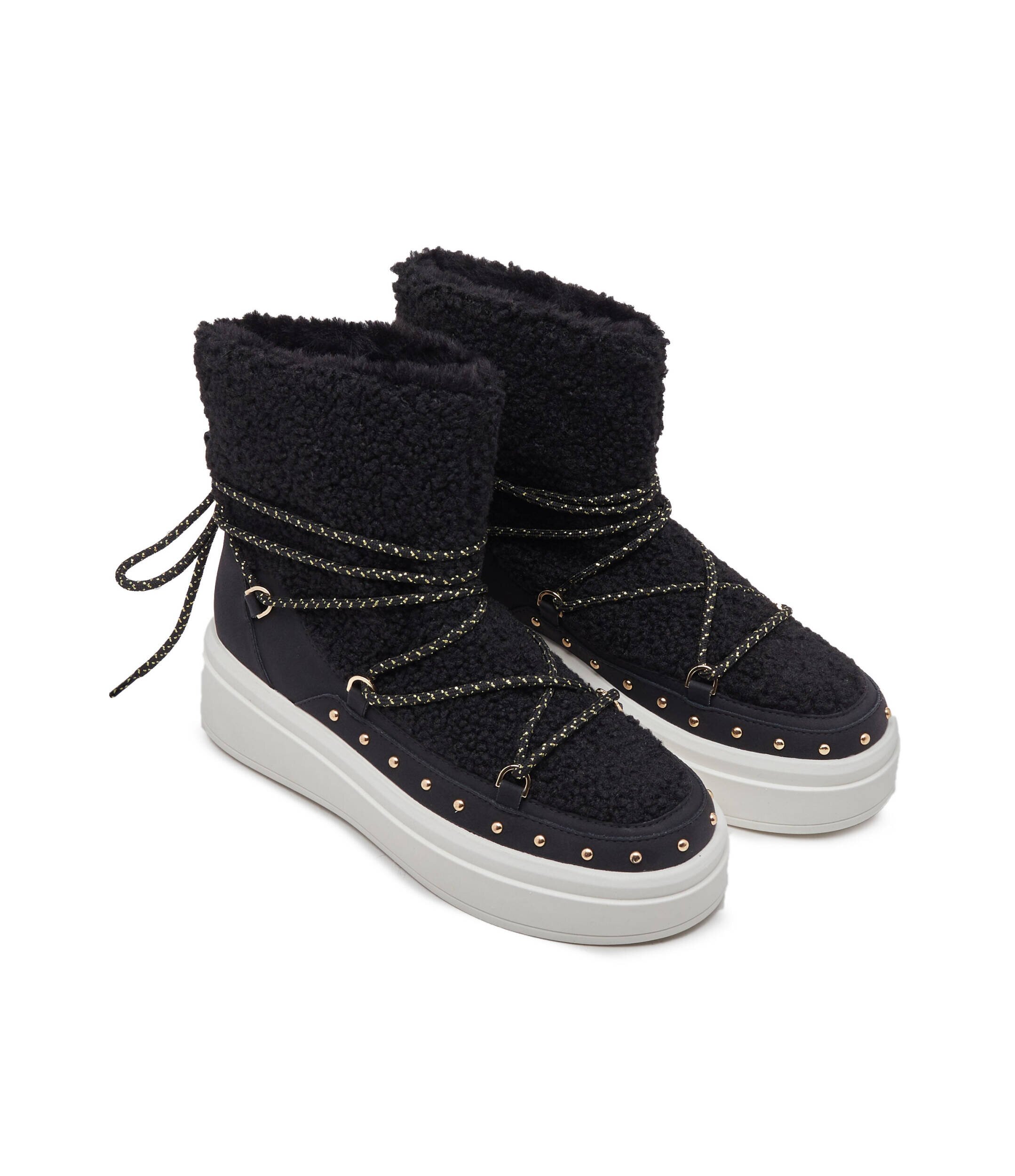 TWINSET Bocanci | piele | shearling cu adaos de lână