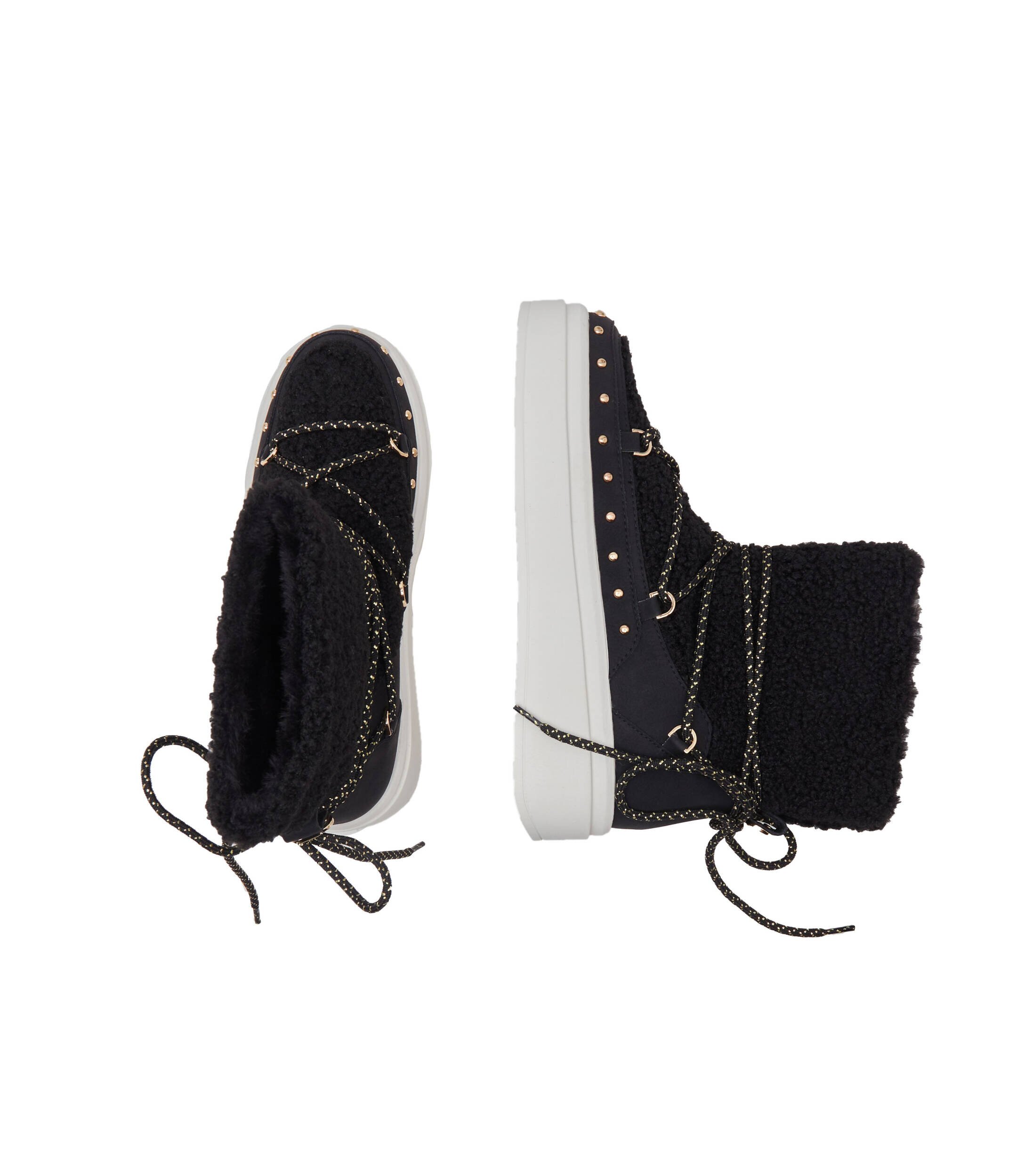 TWINSET Bocanci | piele | shearling cu adaos de lână