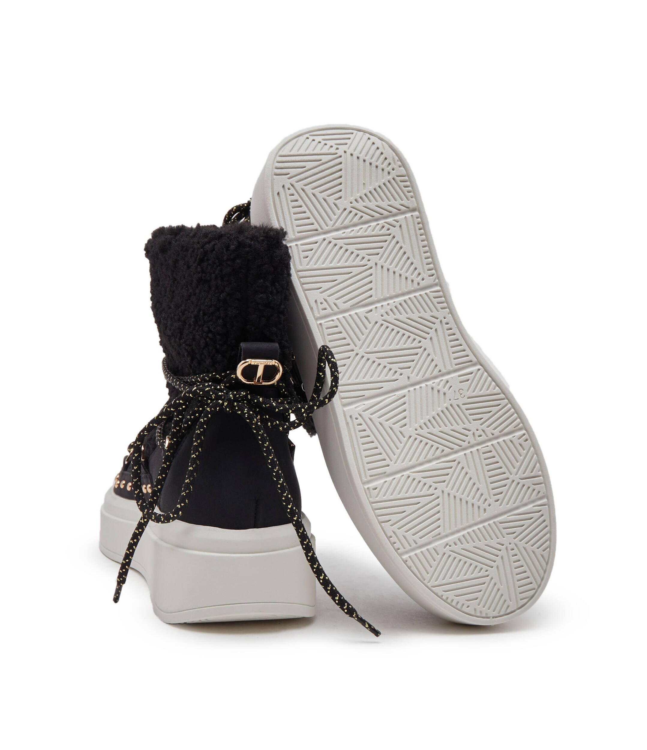 TWINSET Bocanci | piele | shearling cu adaos de lână