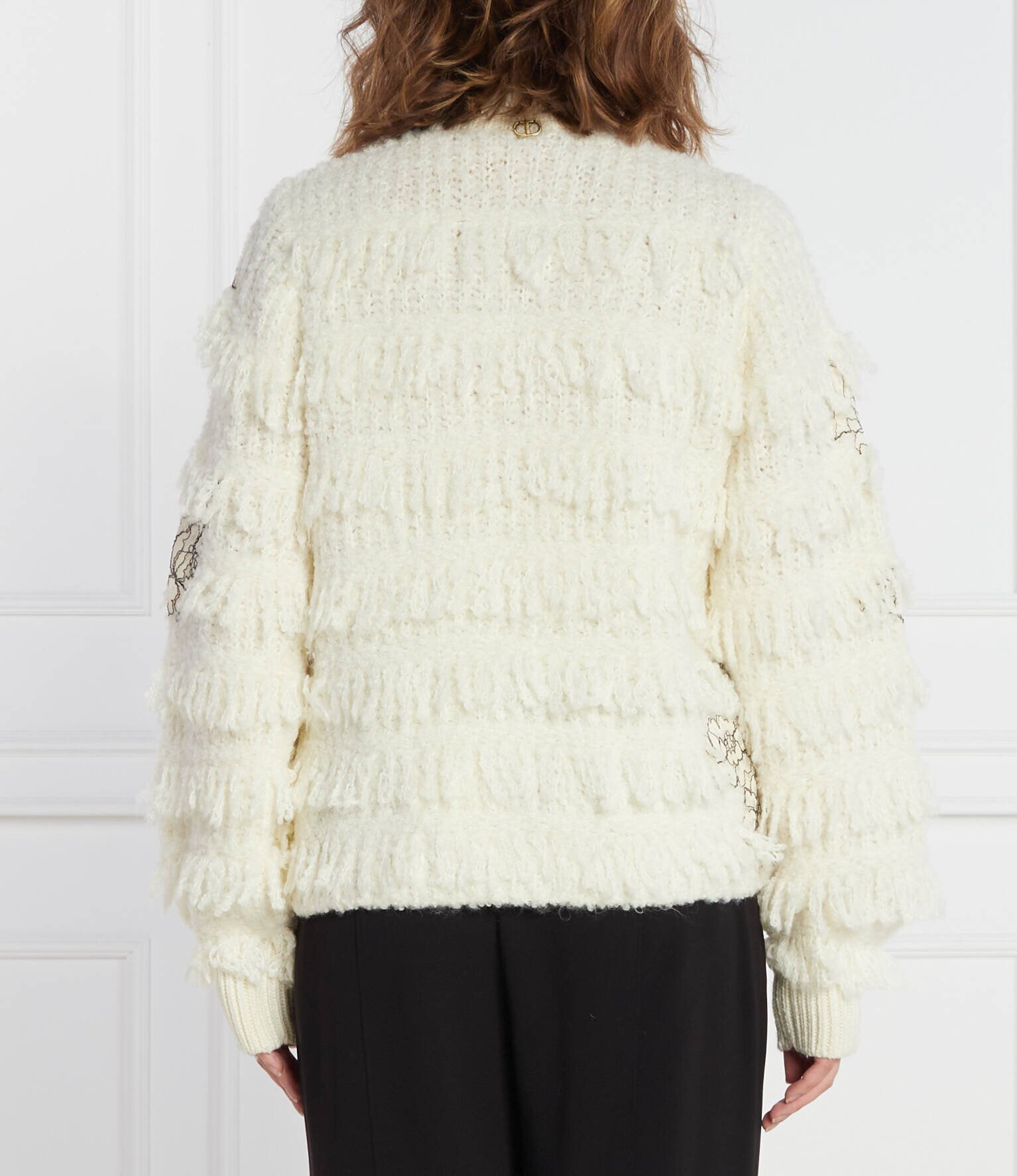 TWINSET Cardigan | Regular Fit cu adaos de lână