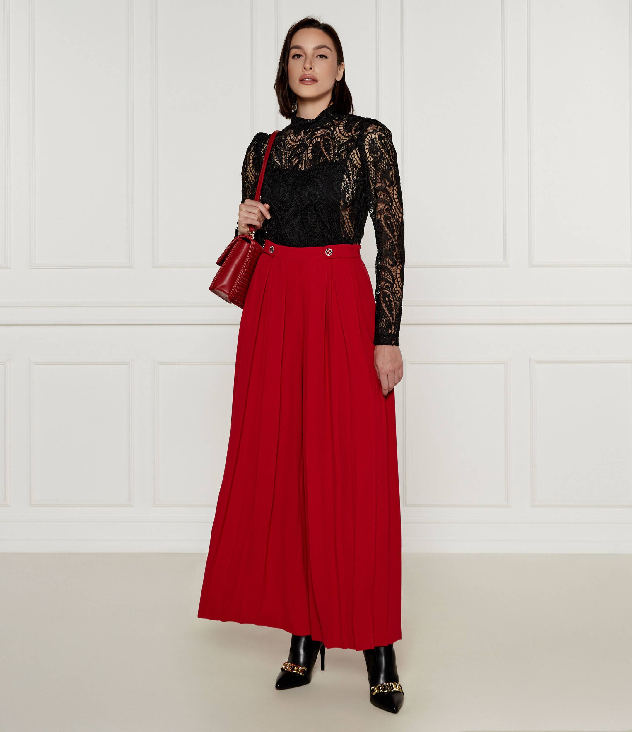 TWINSET De dantelă bluză | Cropped Fit