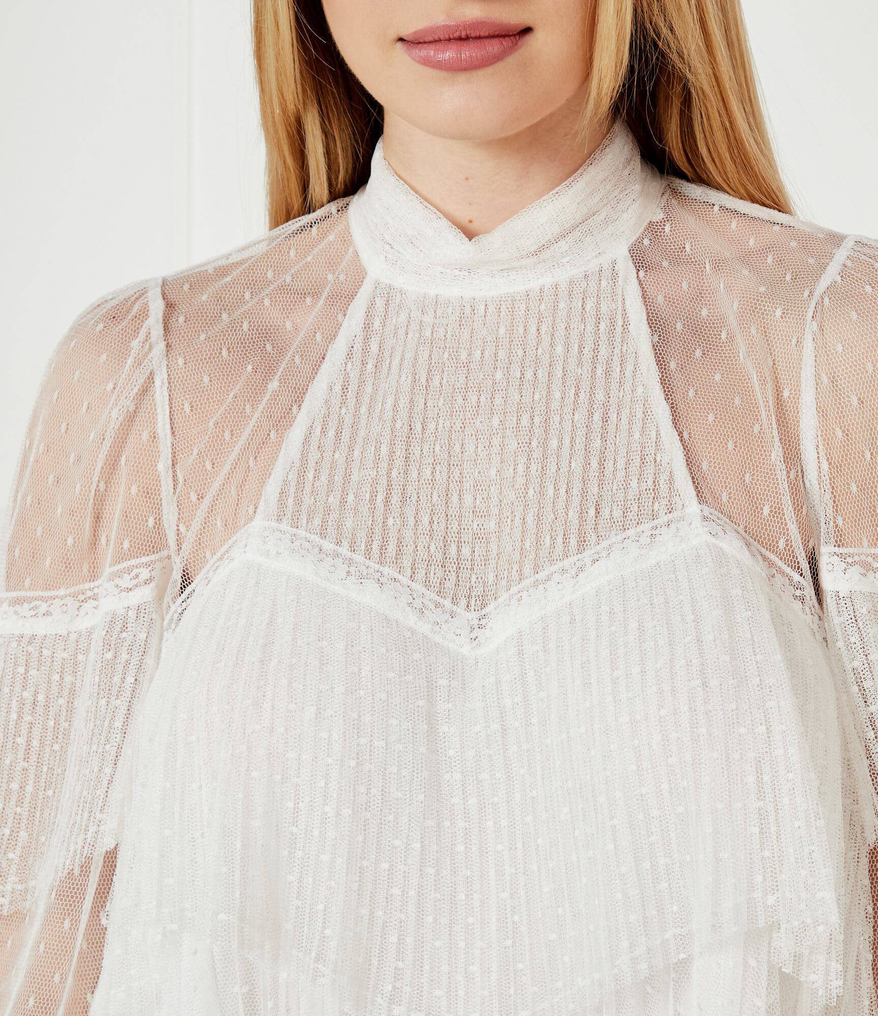 TWINSET De dantelă bluză | Regular Fit