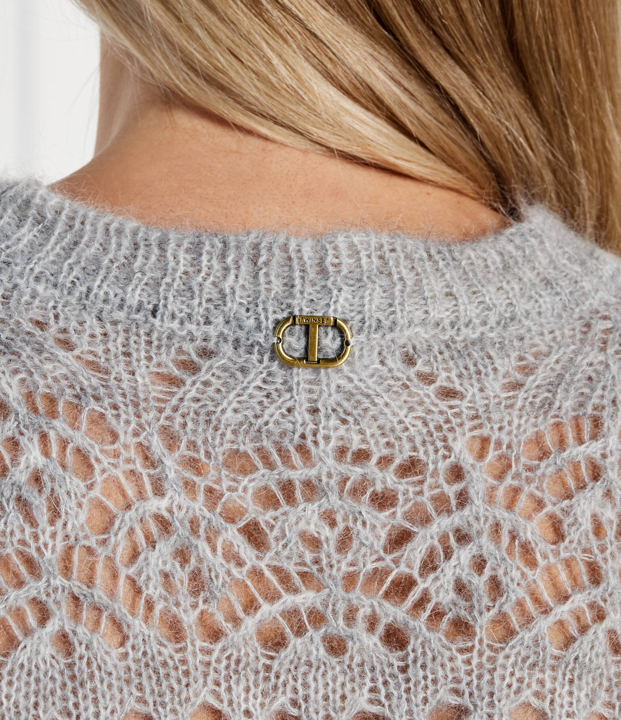 TWINSET De mohair pulover | Relaxed fit