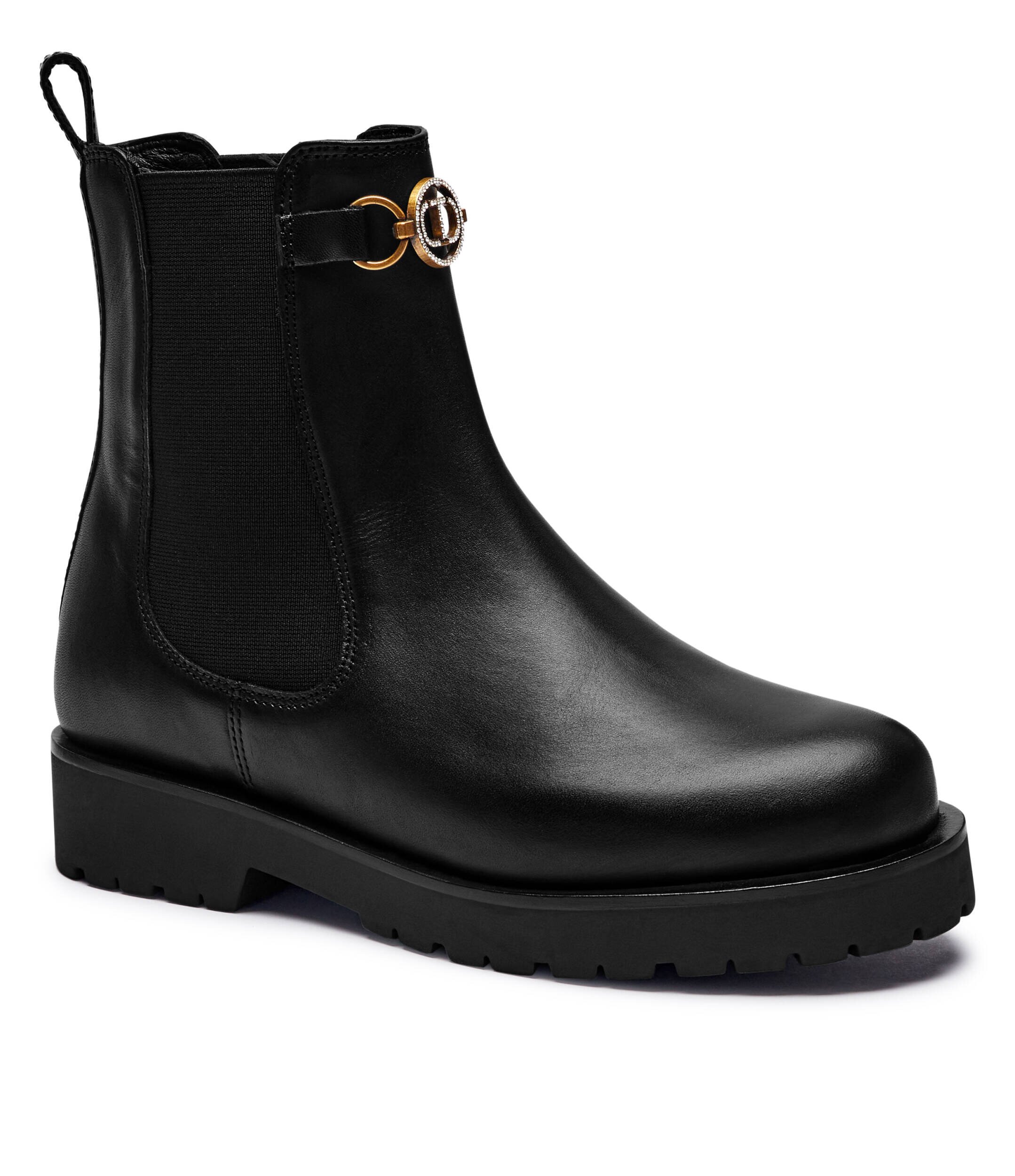 TWINSET De piele ghete chelsea