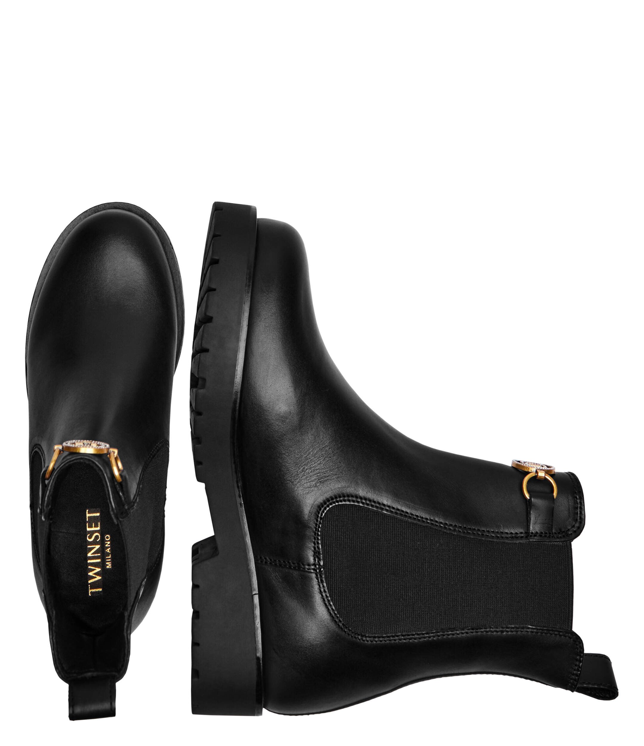 TWINSET De piele ghete chelsea