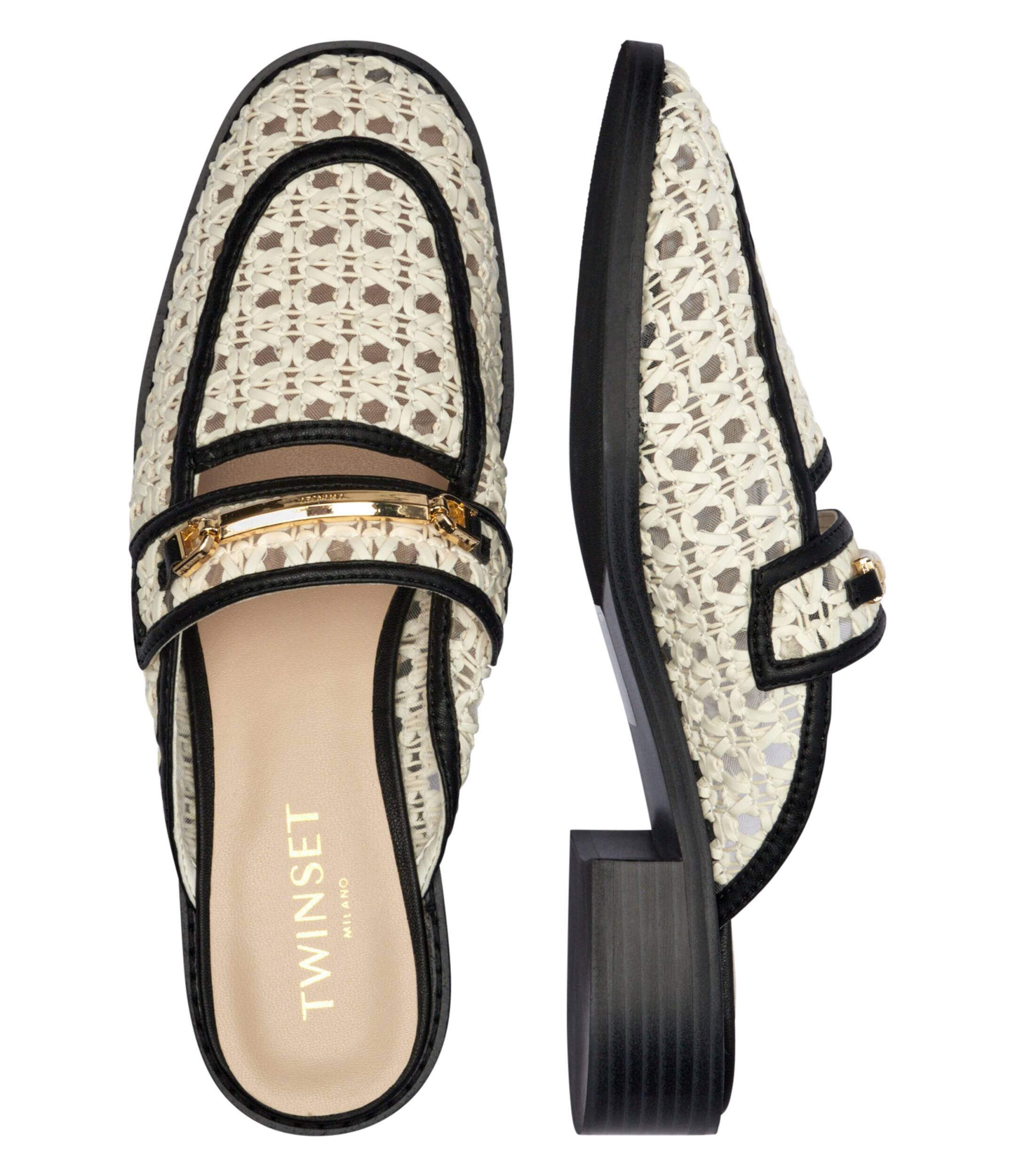 TWINSET Mules (încălțăminte) Sabot cu adaos de piele