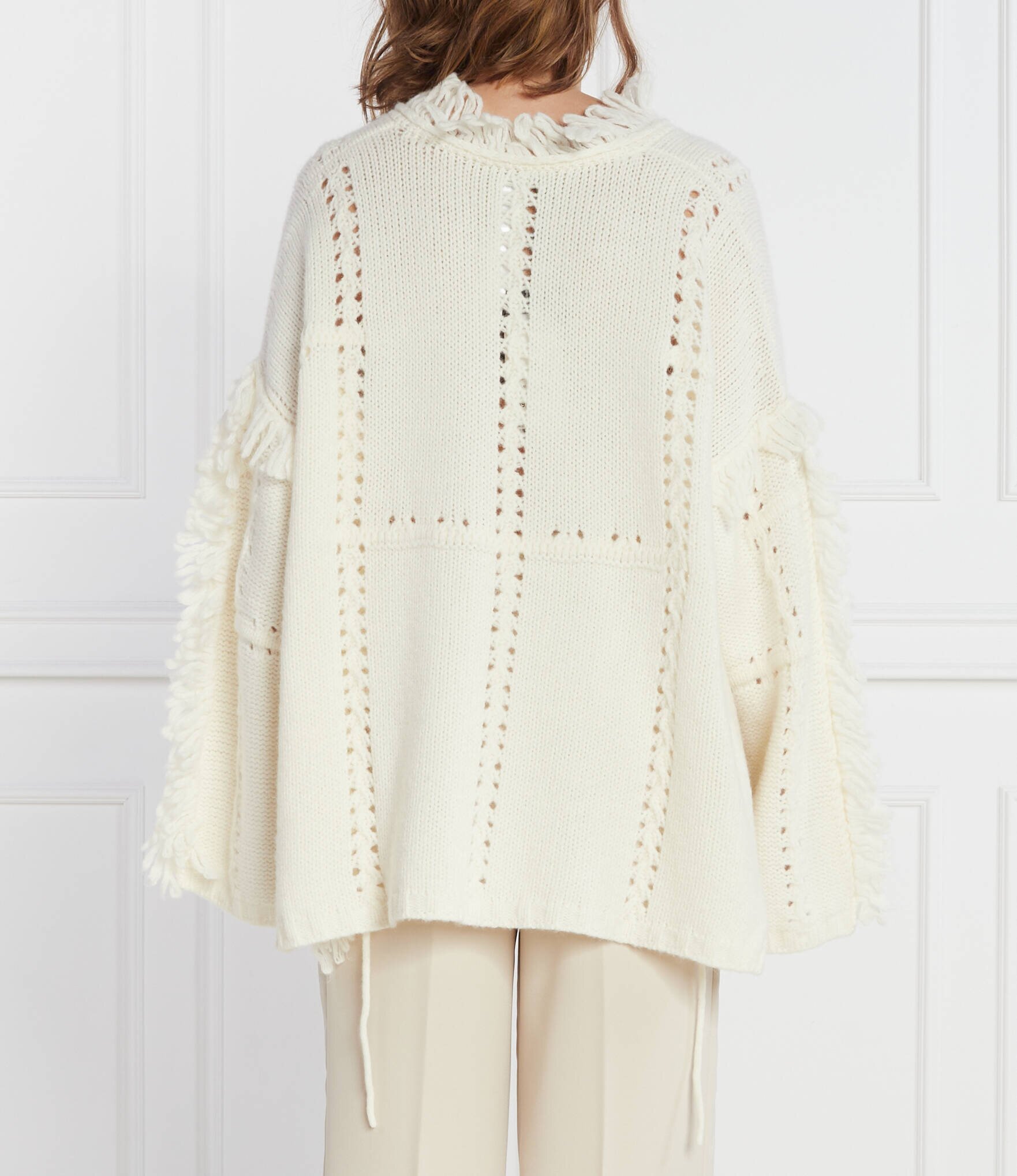 TWINSET Pulover | Oversize fit cu adaos de lână