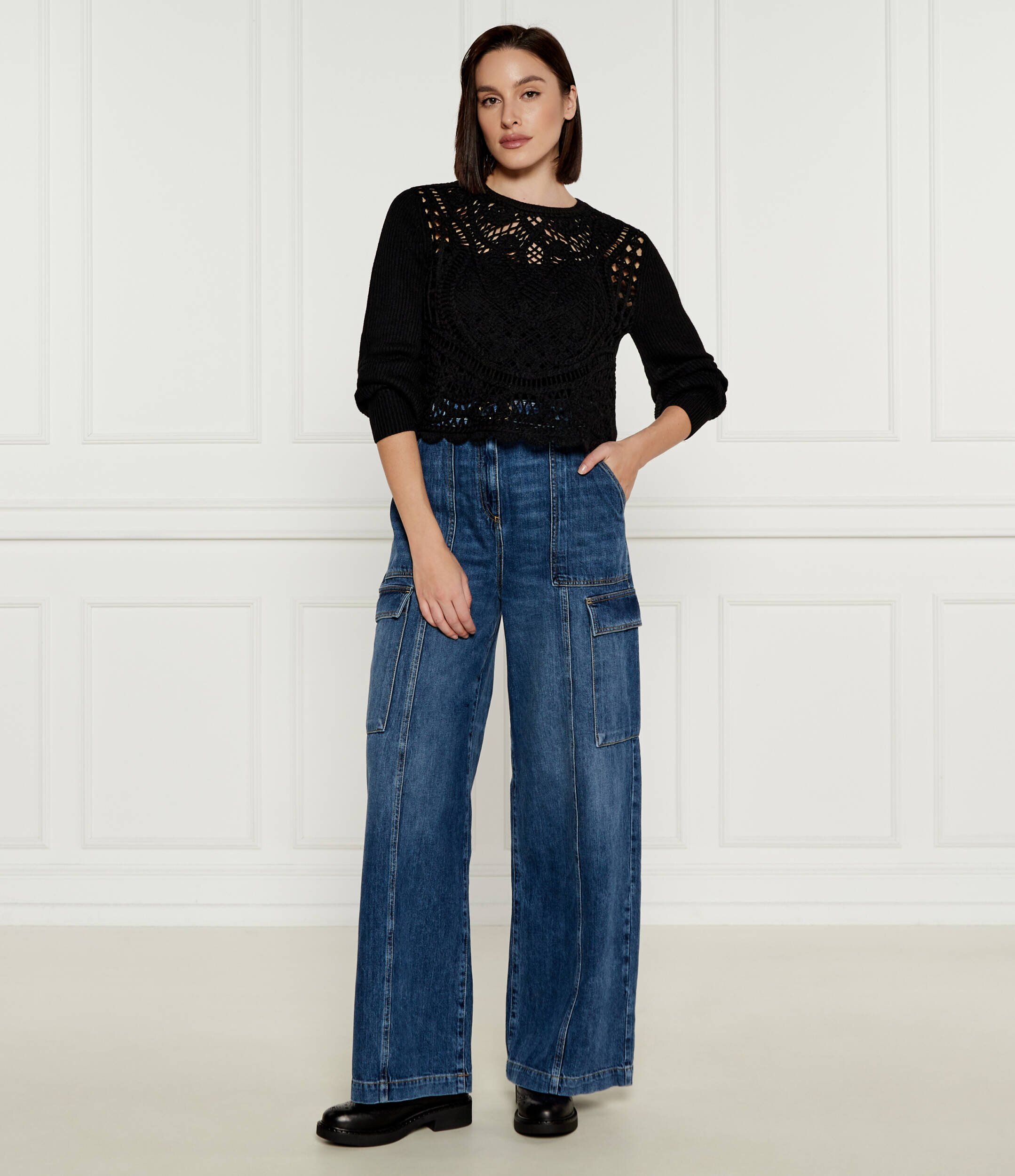 TWINSET Pulover | Regular Fit cu adaos de lână
