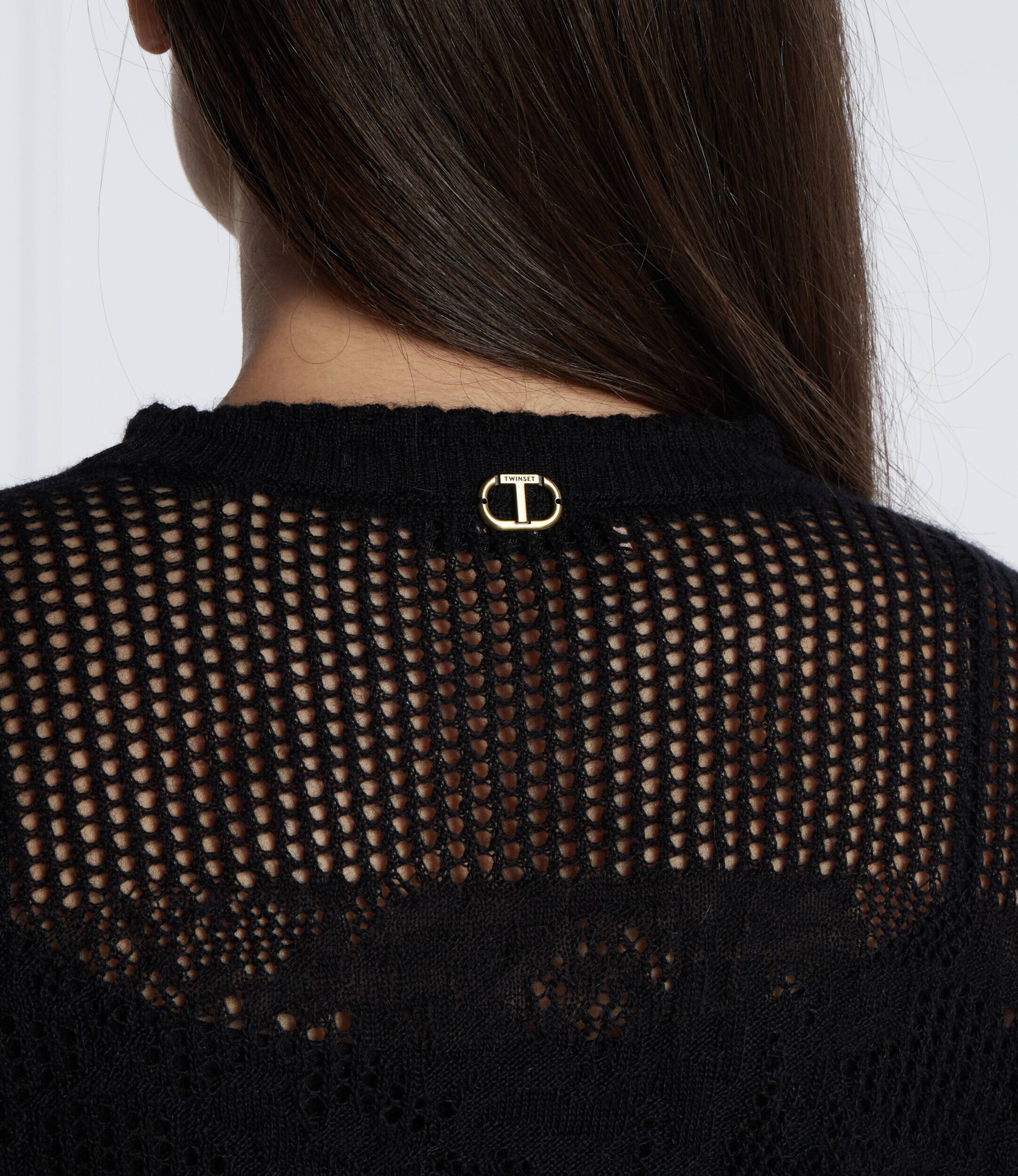TWINSET Pulover | Regular Fit cu adaos de lână
