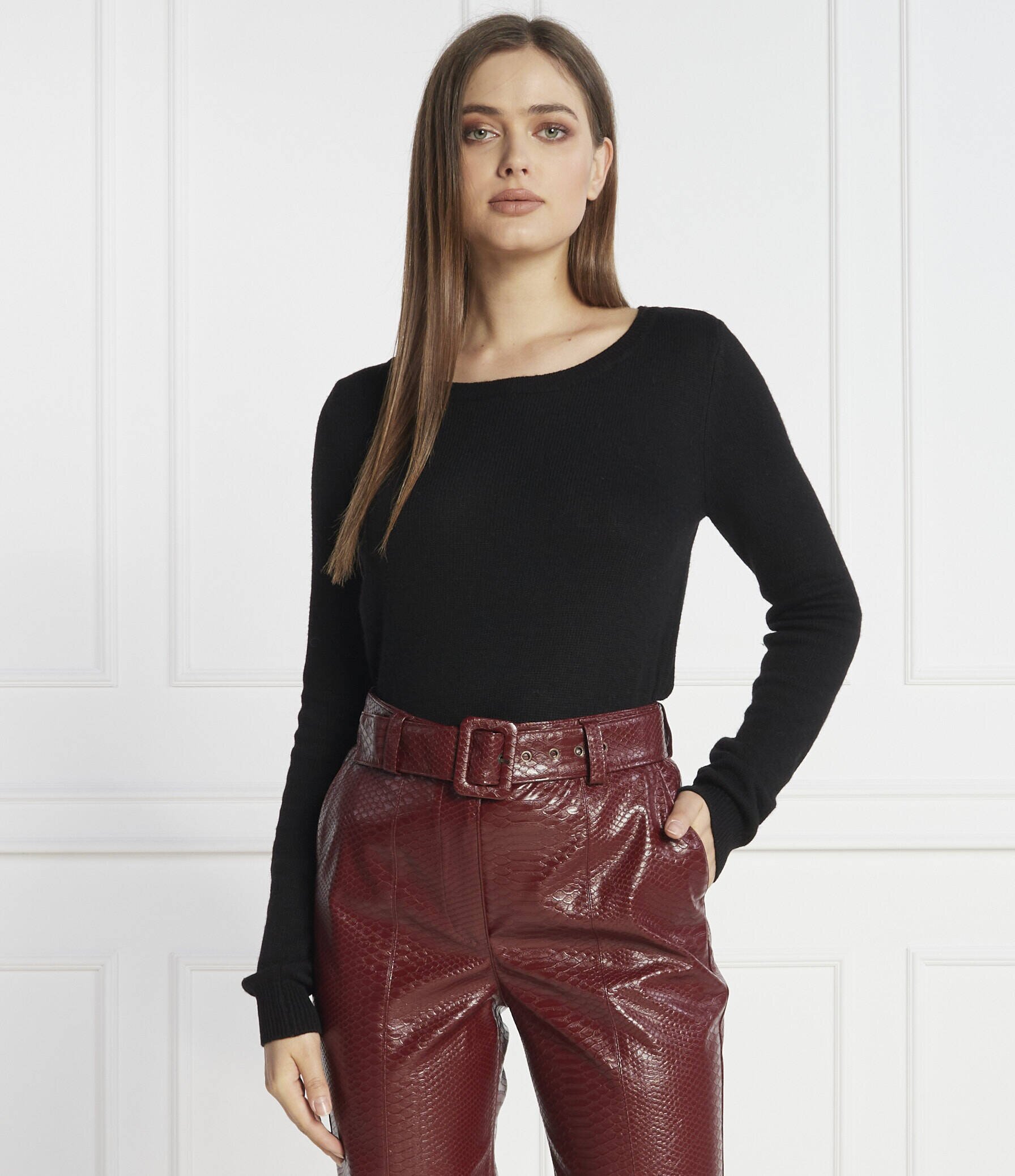 TWINSET Pulover | Regular Fit cu adaos de lână și cașmir