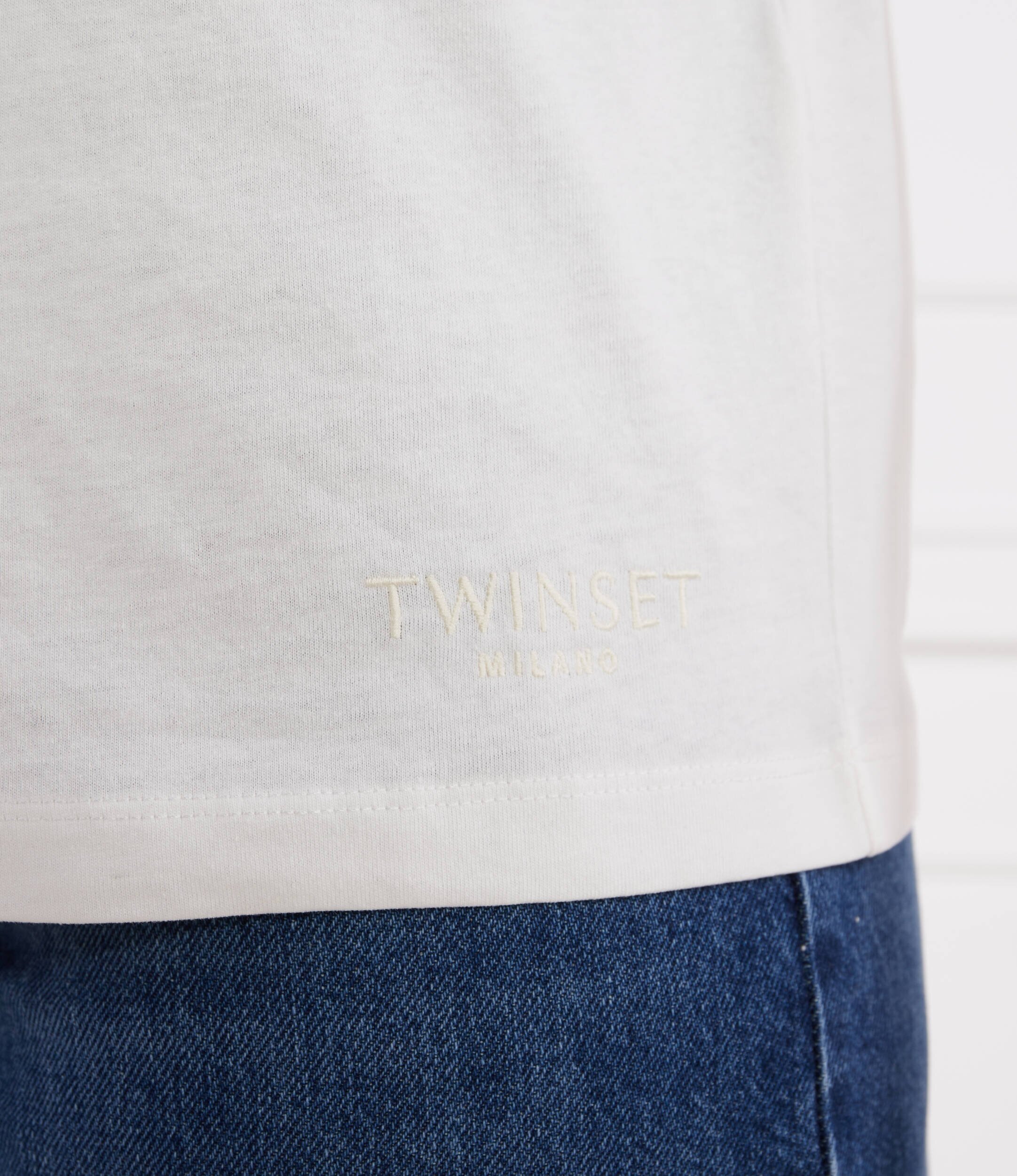 TWINSET Tricou PINK HEART | Regular Fit