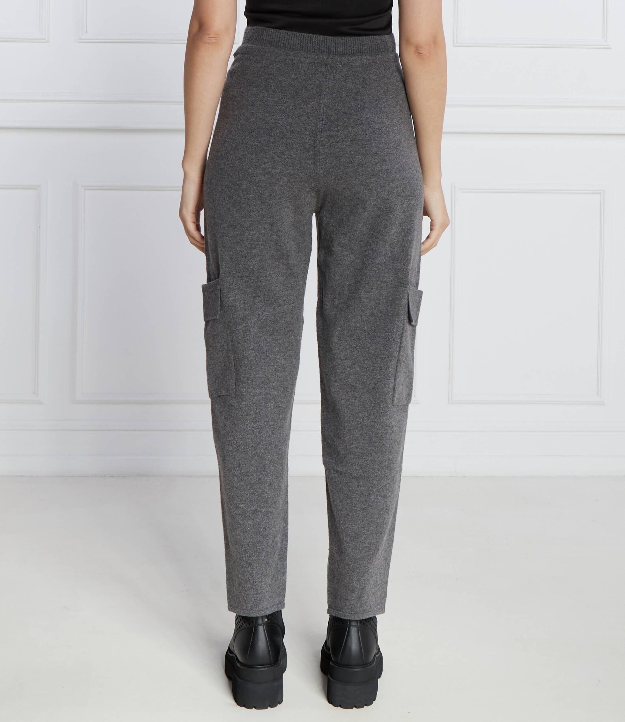 Twinset U&B Pantaloni | Straight fit cu adaos de lână