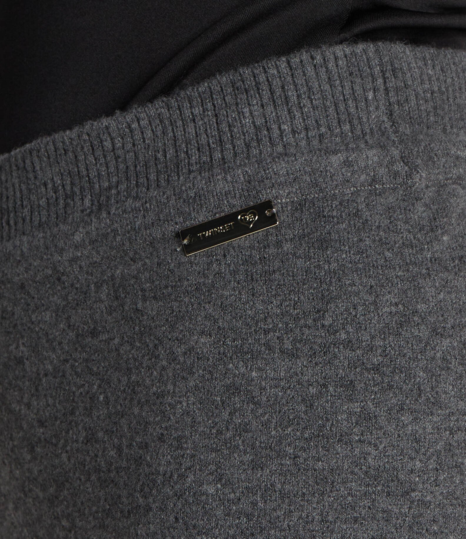 Twinset U&B Pantaloni | Straight fit cu adaos de lână