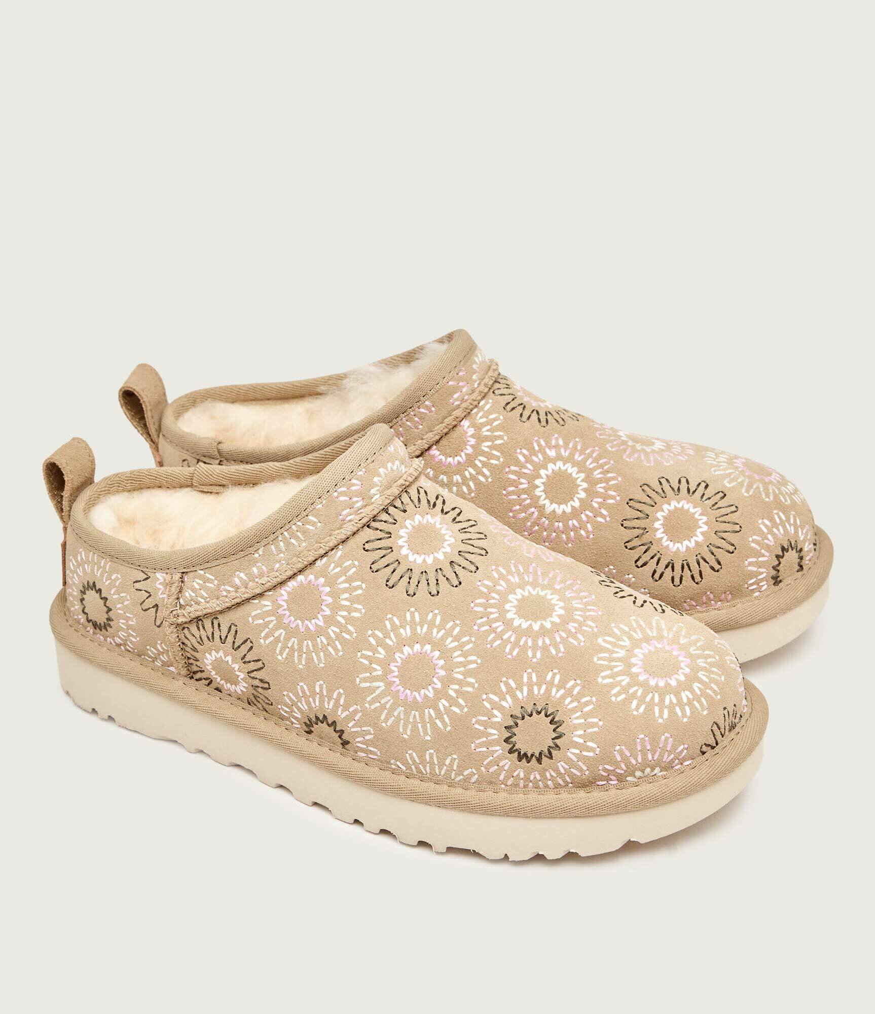 UGG Bocanci Classic Micro Sun Stitch | lână | piele întoarsă
