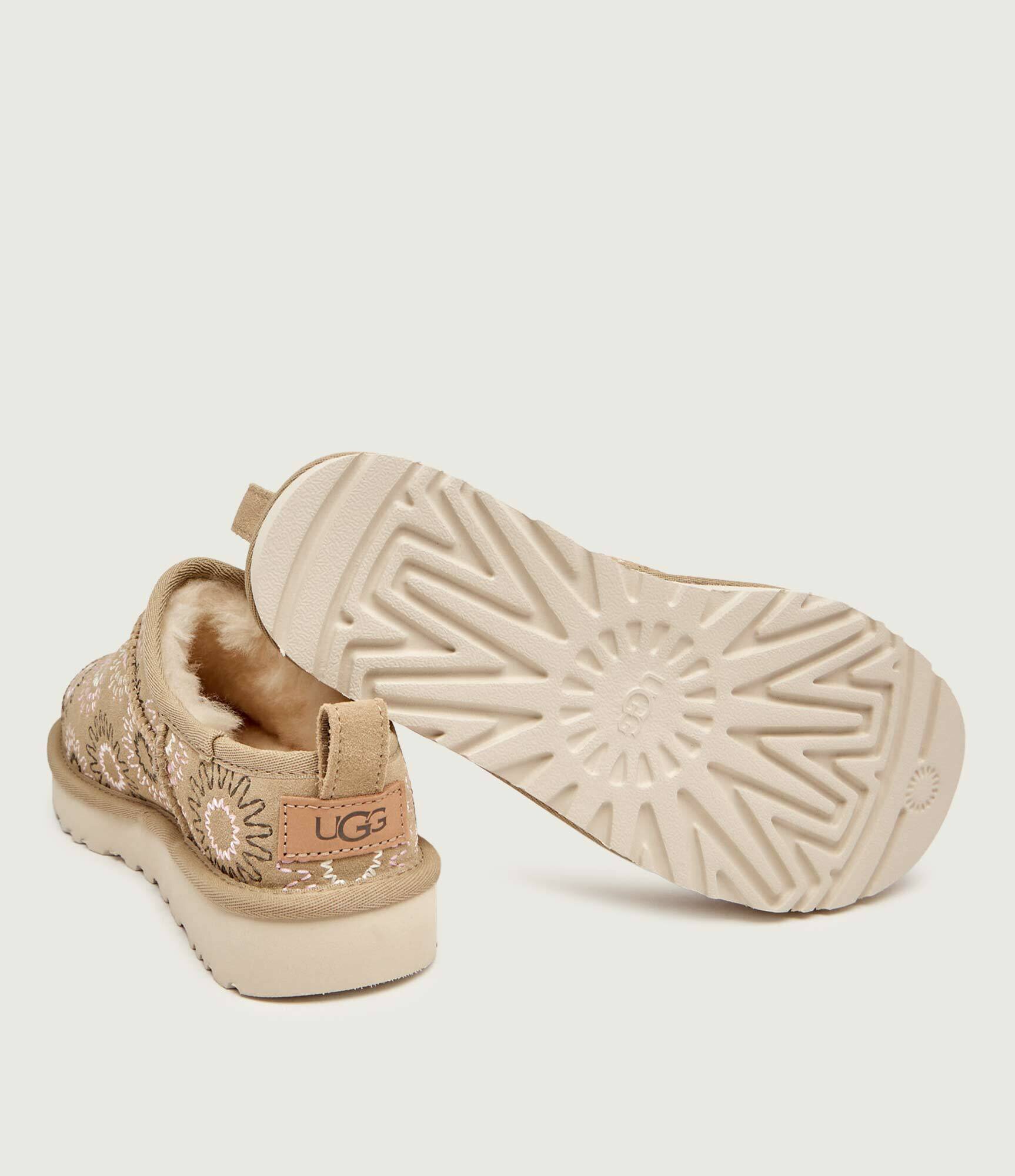 UGG Bocanci Classic Micro Sun Stitch | lână | piele întoarsă