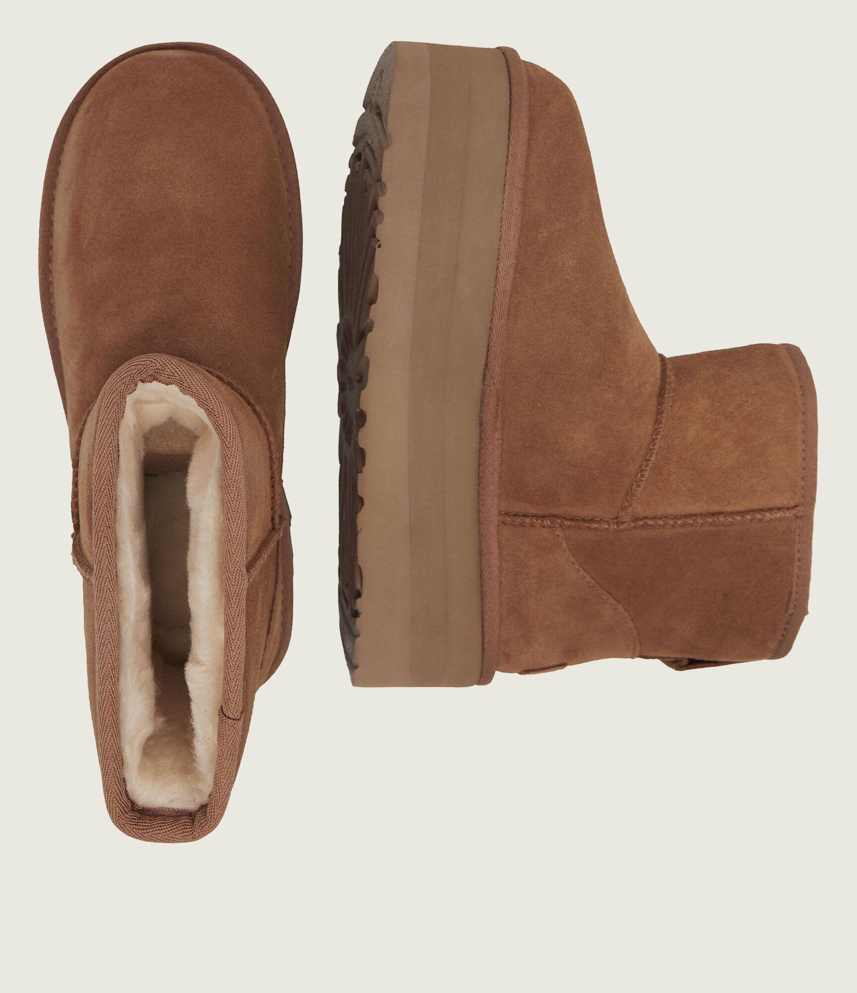 UGG Bocanci Classic Mini Platform | lână | piele întoarsă