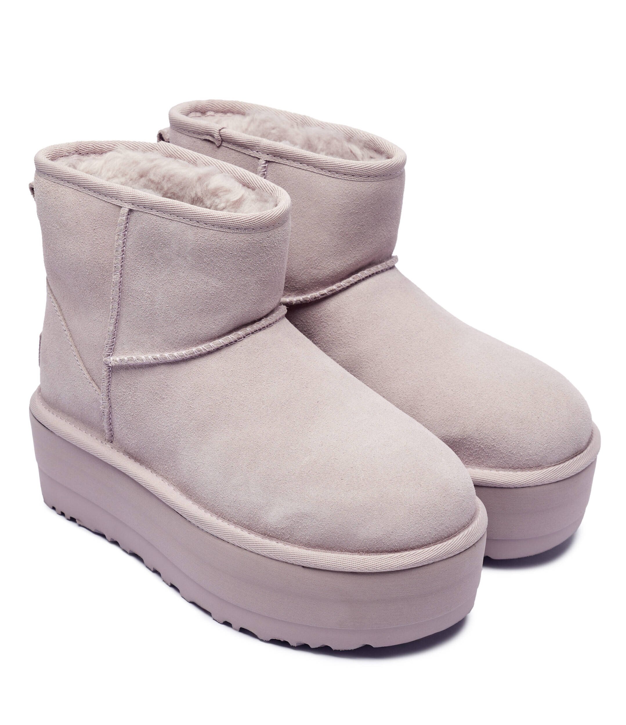 UGG Bocanci Classic Mini Platform | piele întoarsă