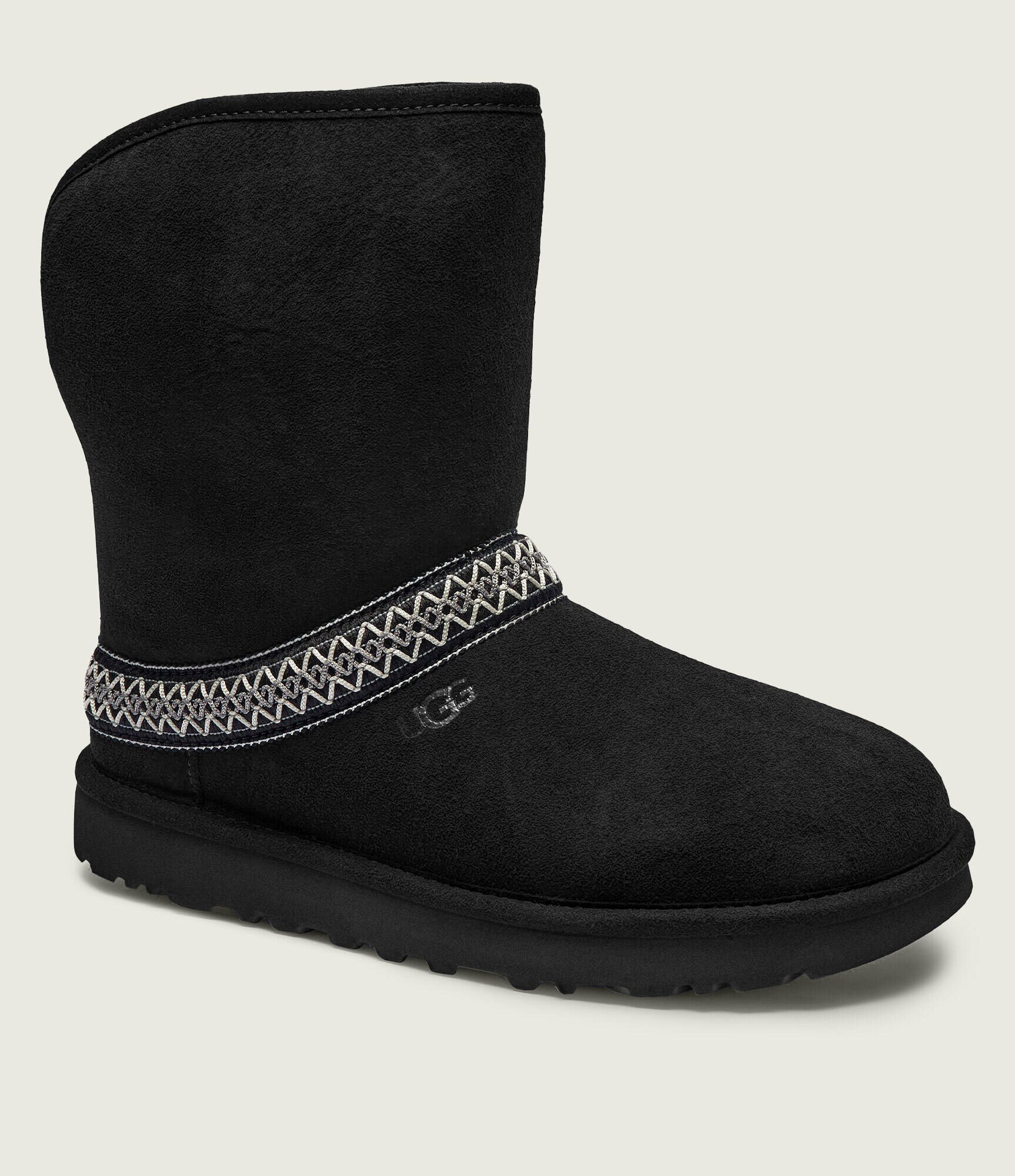 UGG Bocanci Classic Short Crescent | lână | piele întoarsă