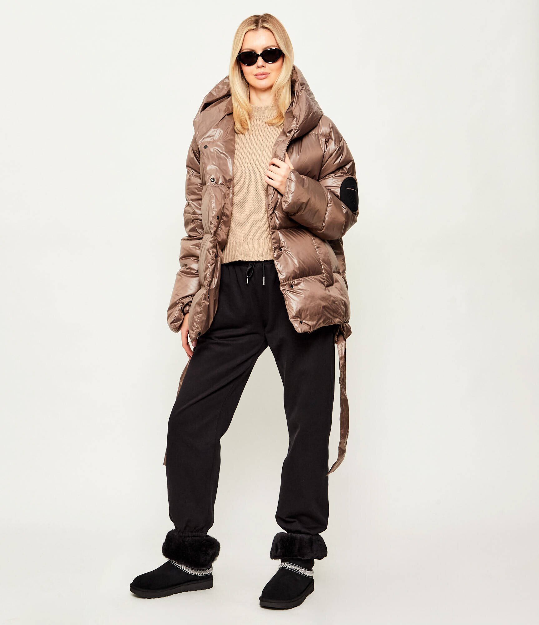 UGG Bocanci Classic Short Crescent | lână | piele întoarsă