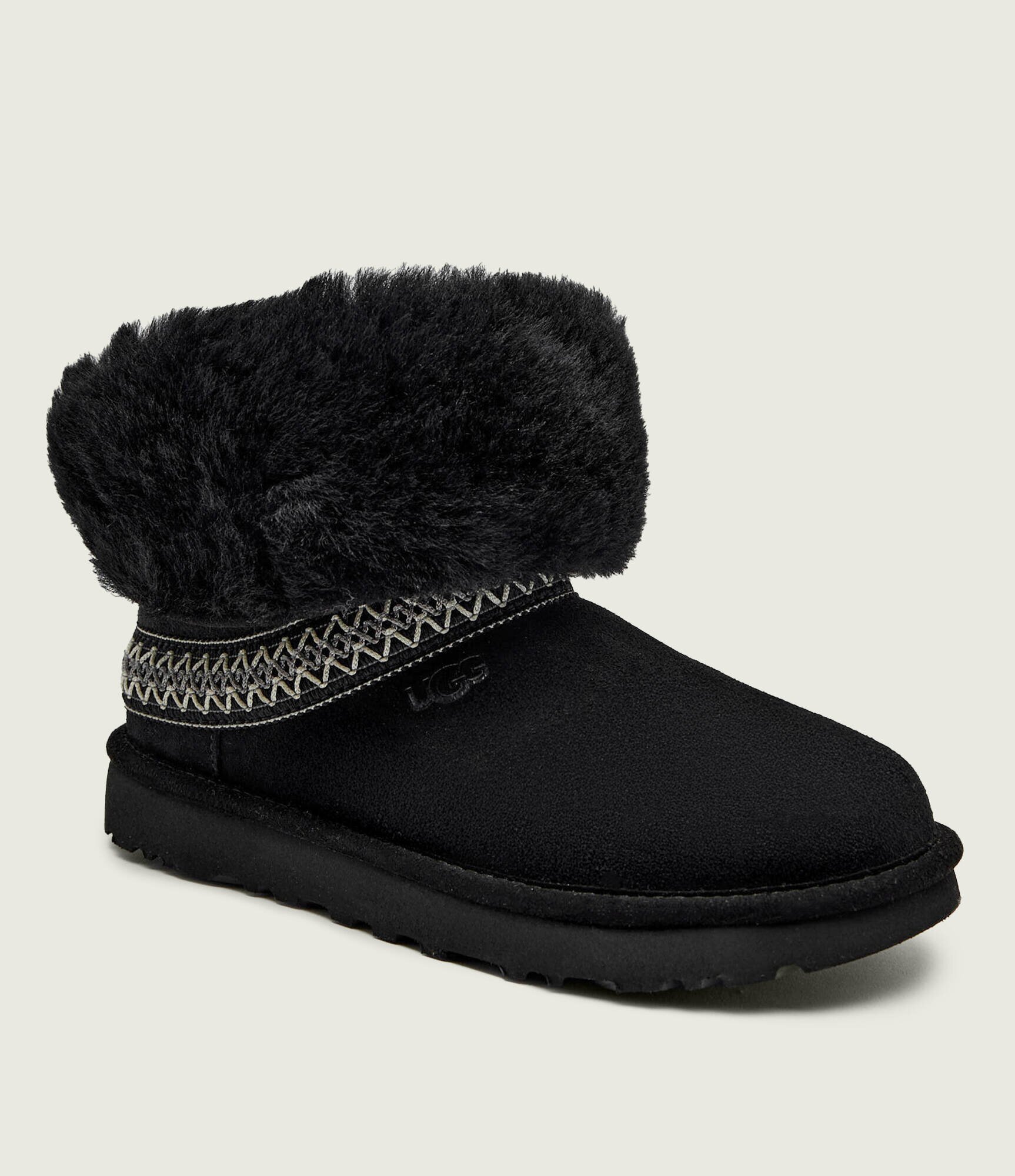 UGG Bocanci Classic Short Crescent | lână | piele întoarsă