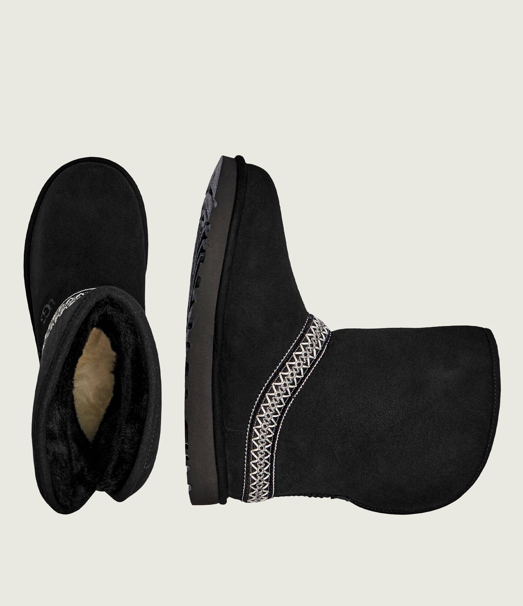 UGG Bocanci Classic Short Crescent | lână | piele întoarsă