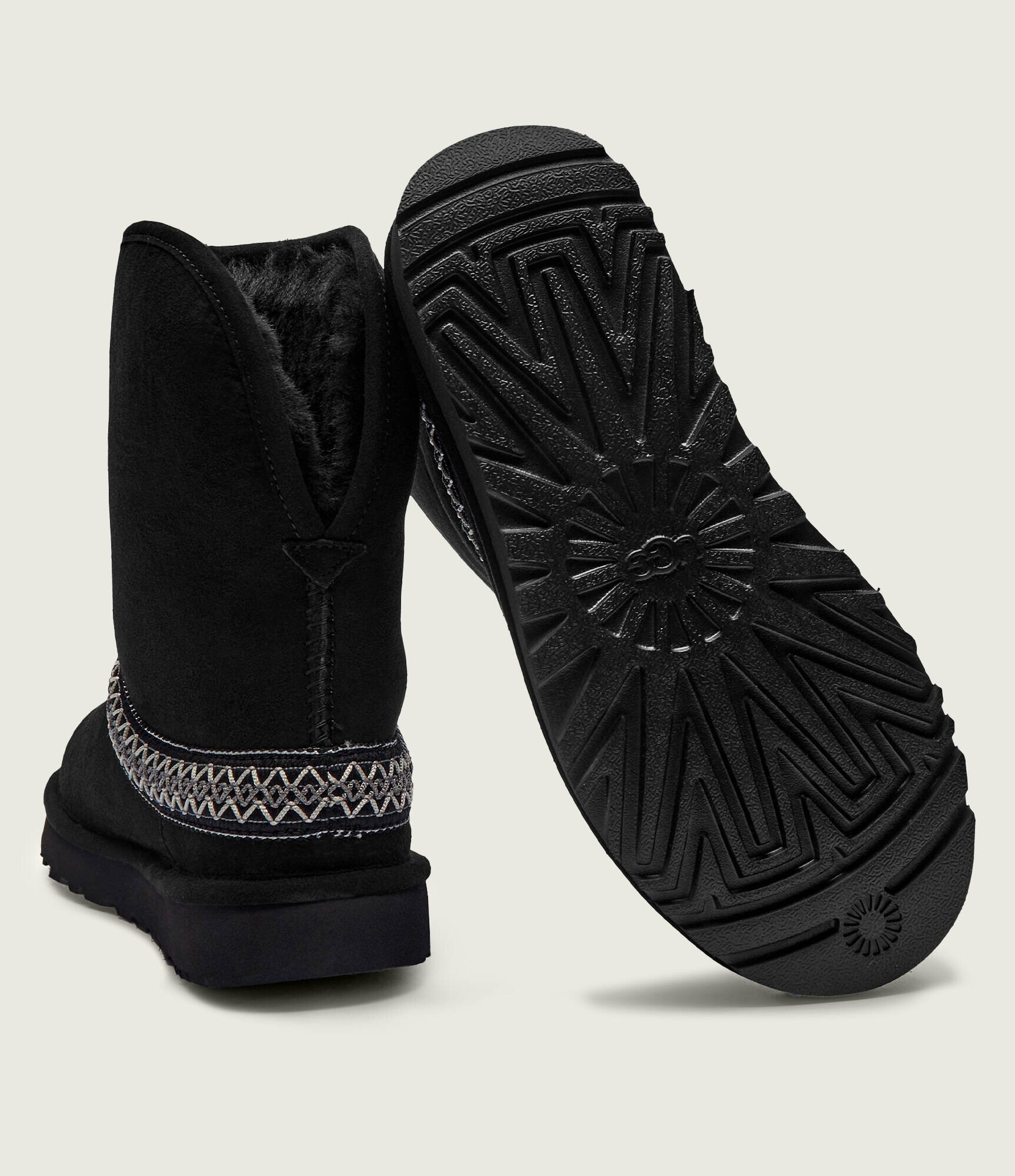 UGG Bocanci Classic Short Crescent | lână | piele întoarsă