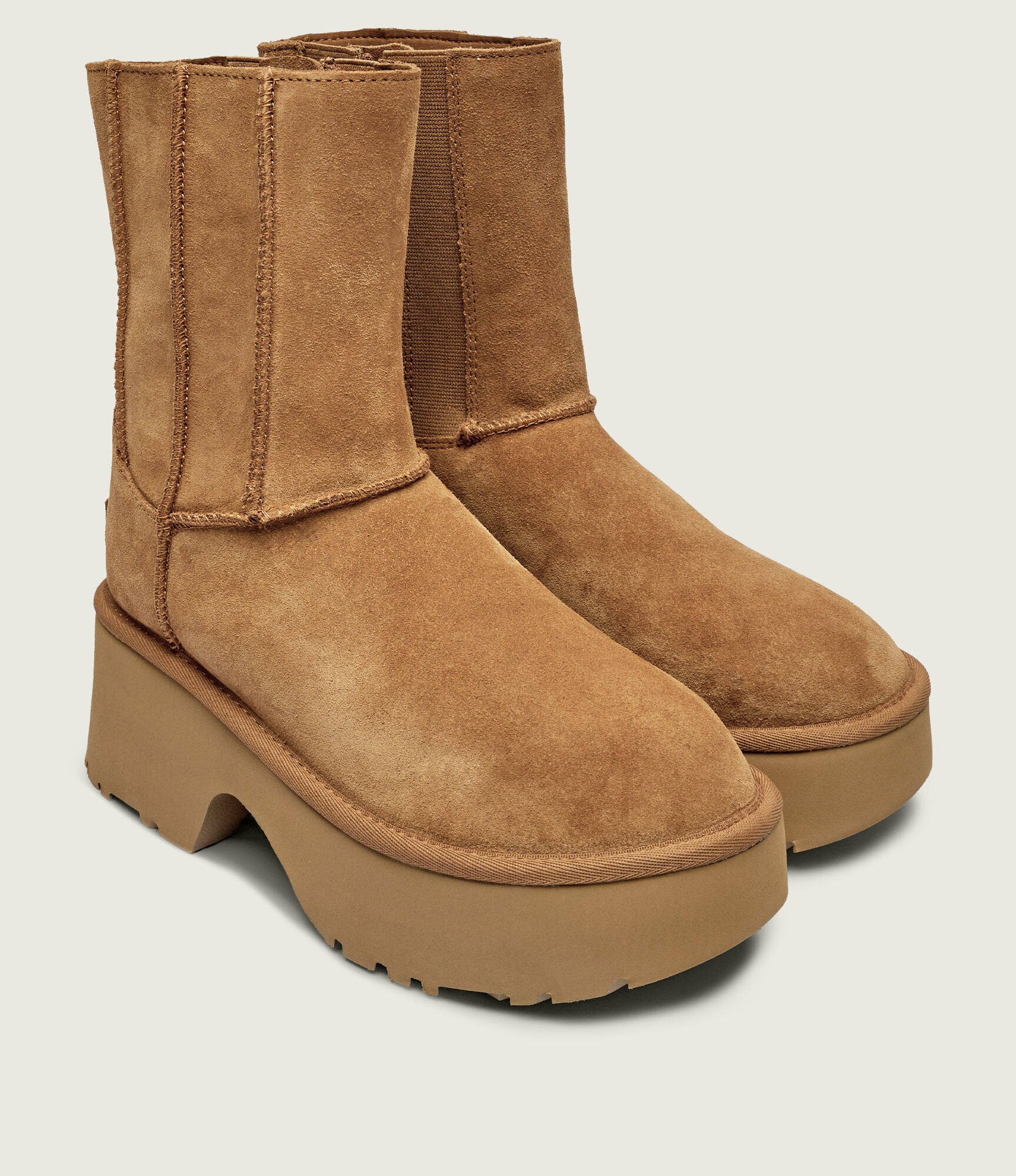 UGG Bocanci Classic Twin New Heights | piele întoarsă