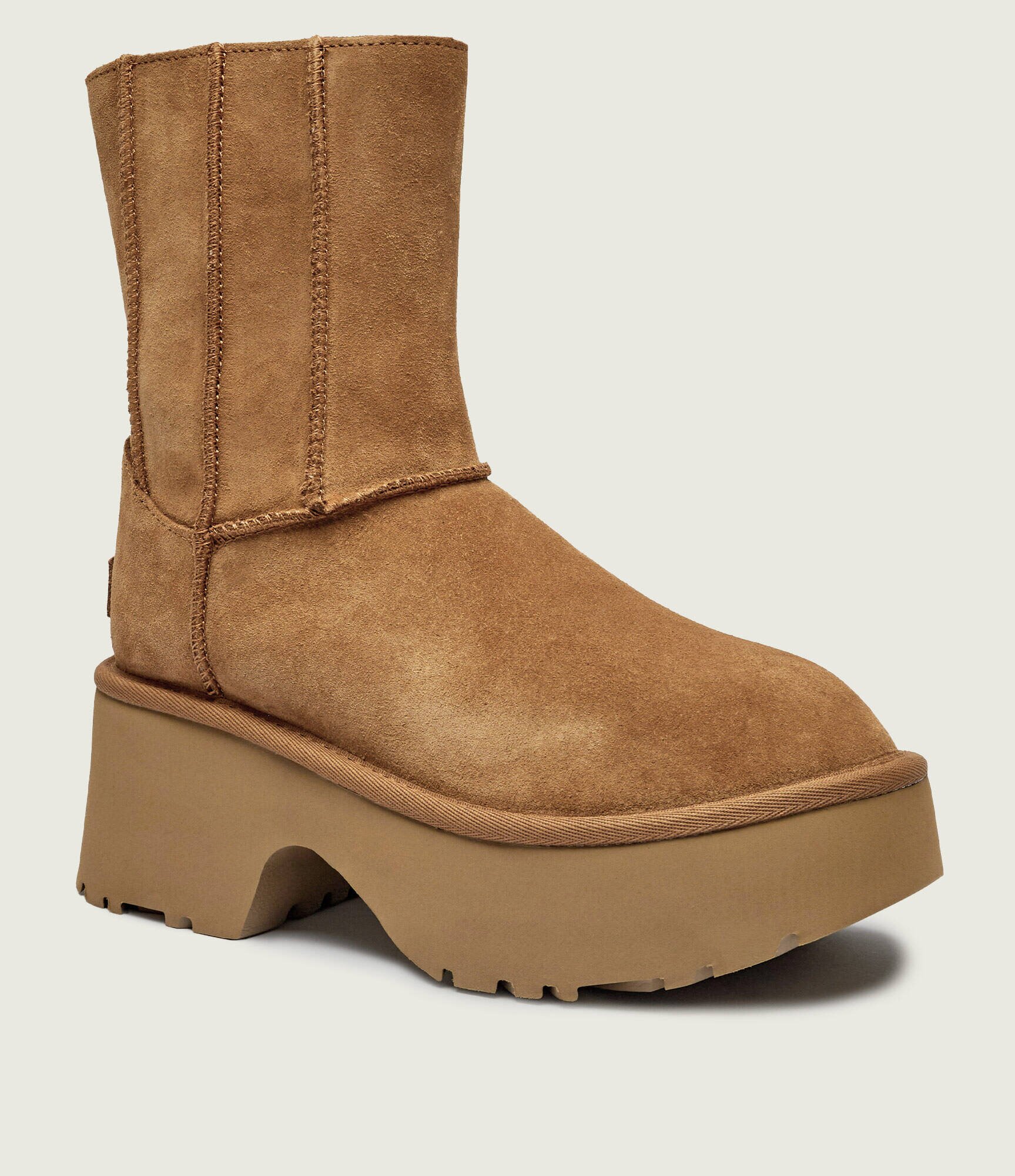 UGG Bocanci Classic Twin New Heights | piele întoarsă