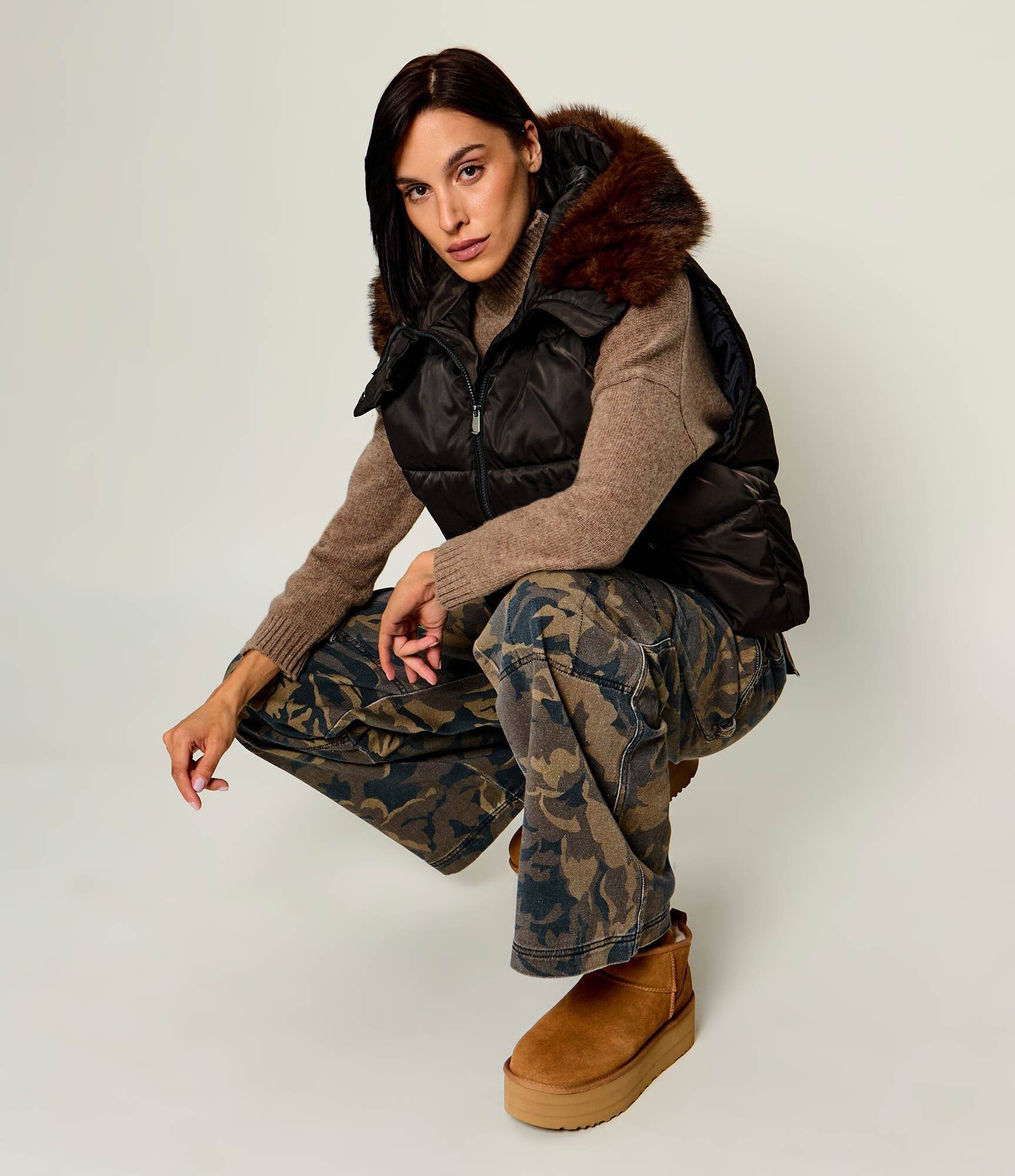 UGG Bocanci CLASSIC ULTRA MINI | lână | piele întoarsă
