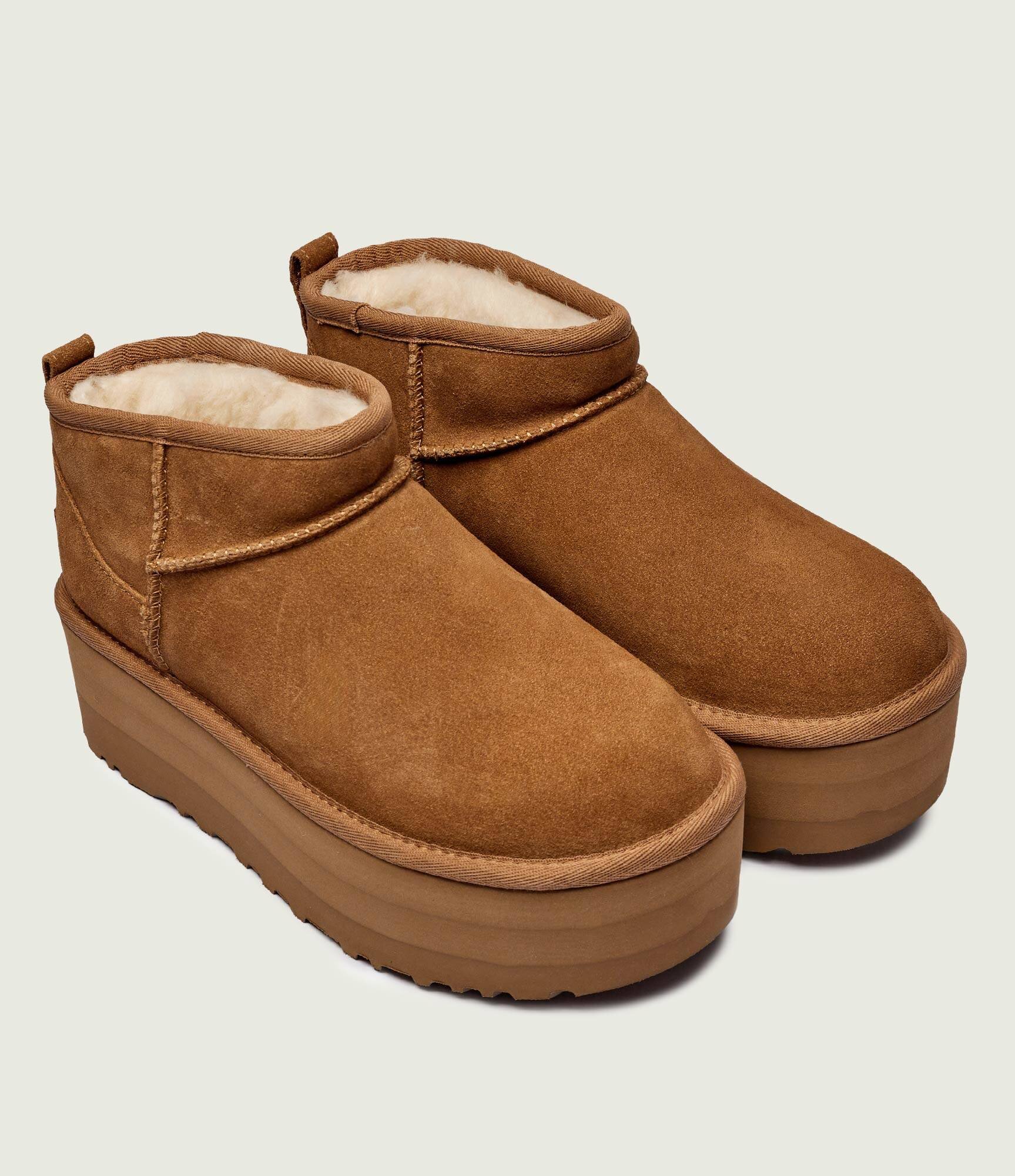 UGG Bocanci CLASSIC ULTRA MINI | lână | piele întoarsă