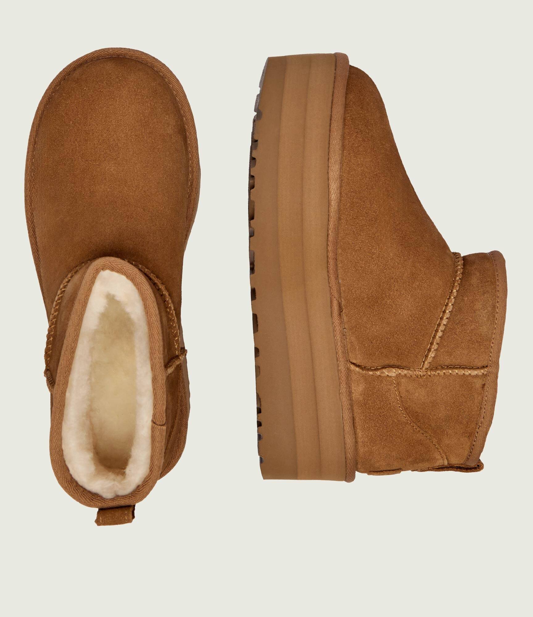UGG Bocanci CLASSIC ULTRA MINI | lână | piele întoarsă