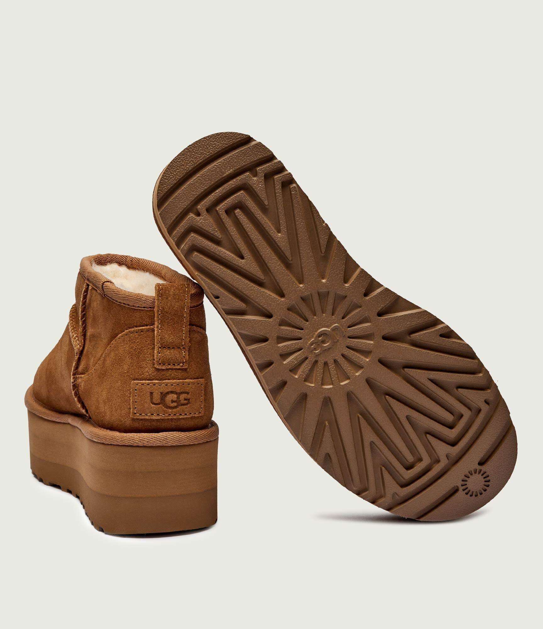 UGG Bocanci CLASSIC ULTRA MINI | lână | piele întoarsă