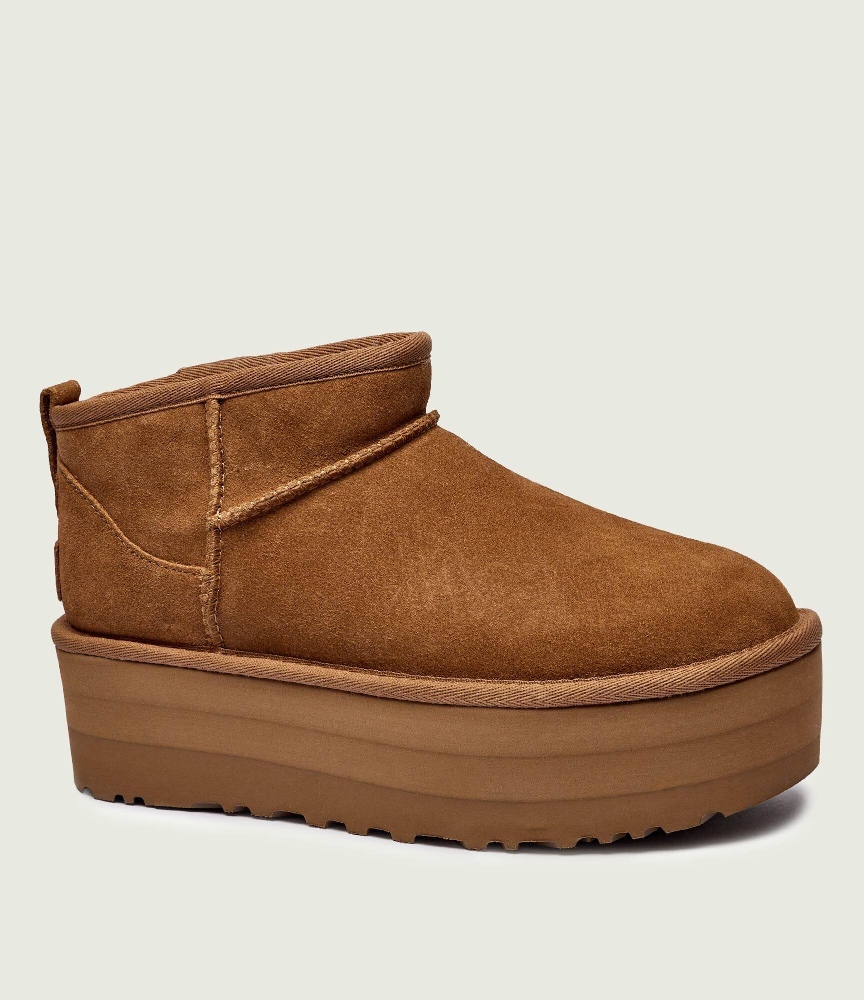 UGG Bocanci CLASSIC ULTRA MINI | lână | piele întoarsă