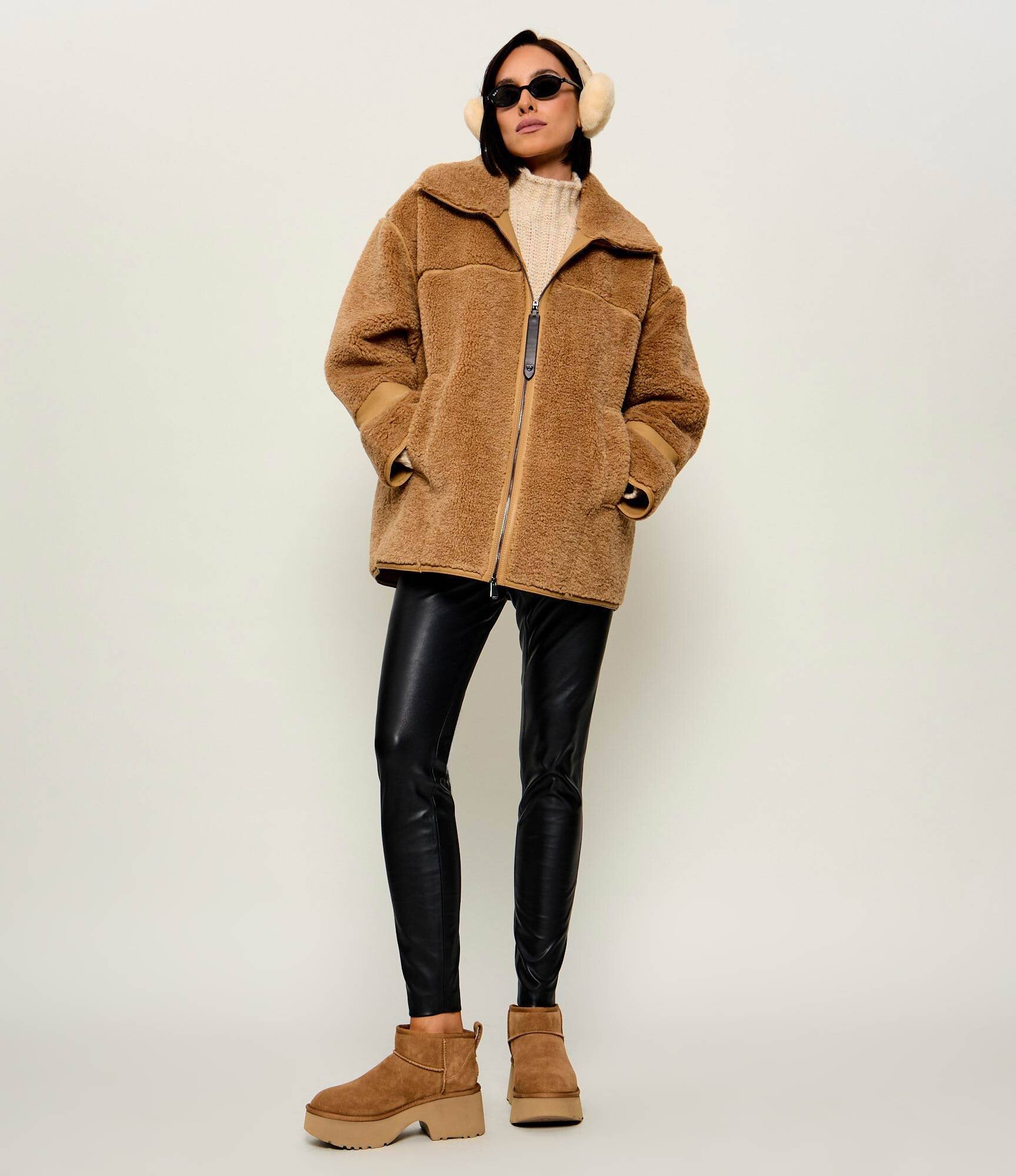 UGG Bocanci Classic Ultra Mini New Heights | lână | piele întoarsă