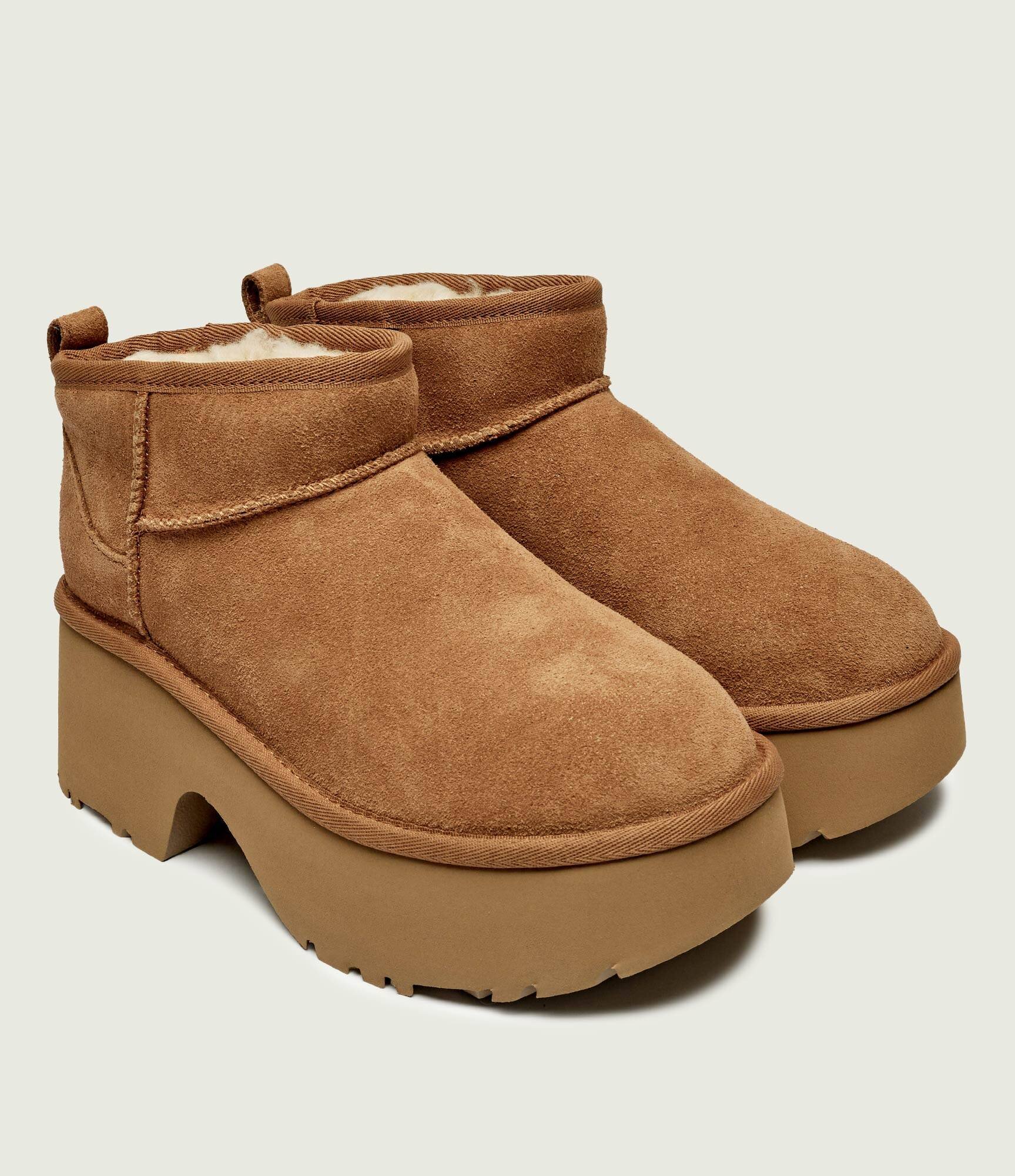 UGG Bocanci Classic Ultra Mini New Heights | lână | piele întoarsă