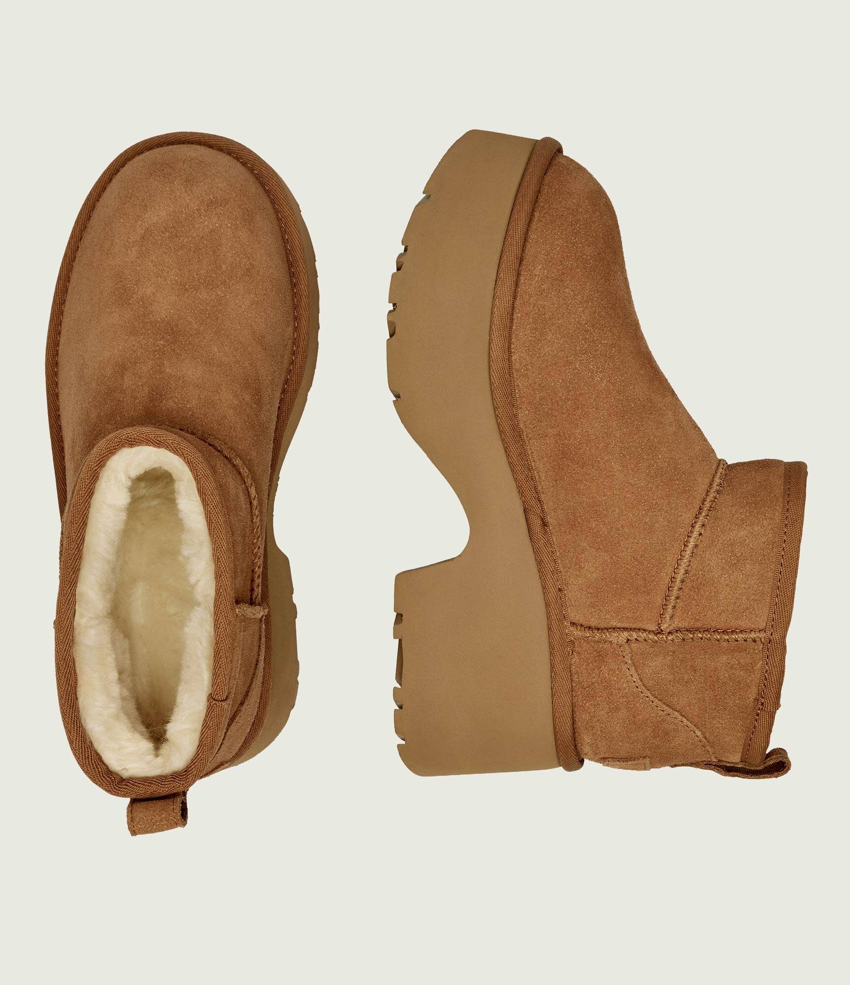 UGG Bocanci Classic Ultra Mini New Heights | lână | piele întoarsă