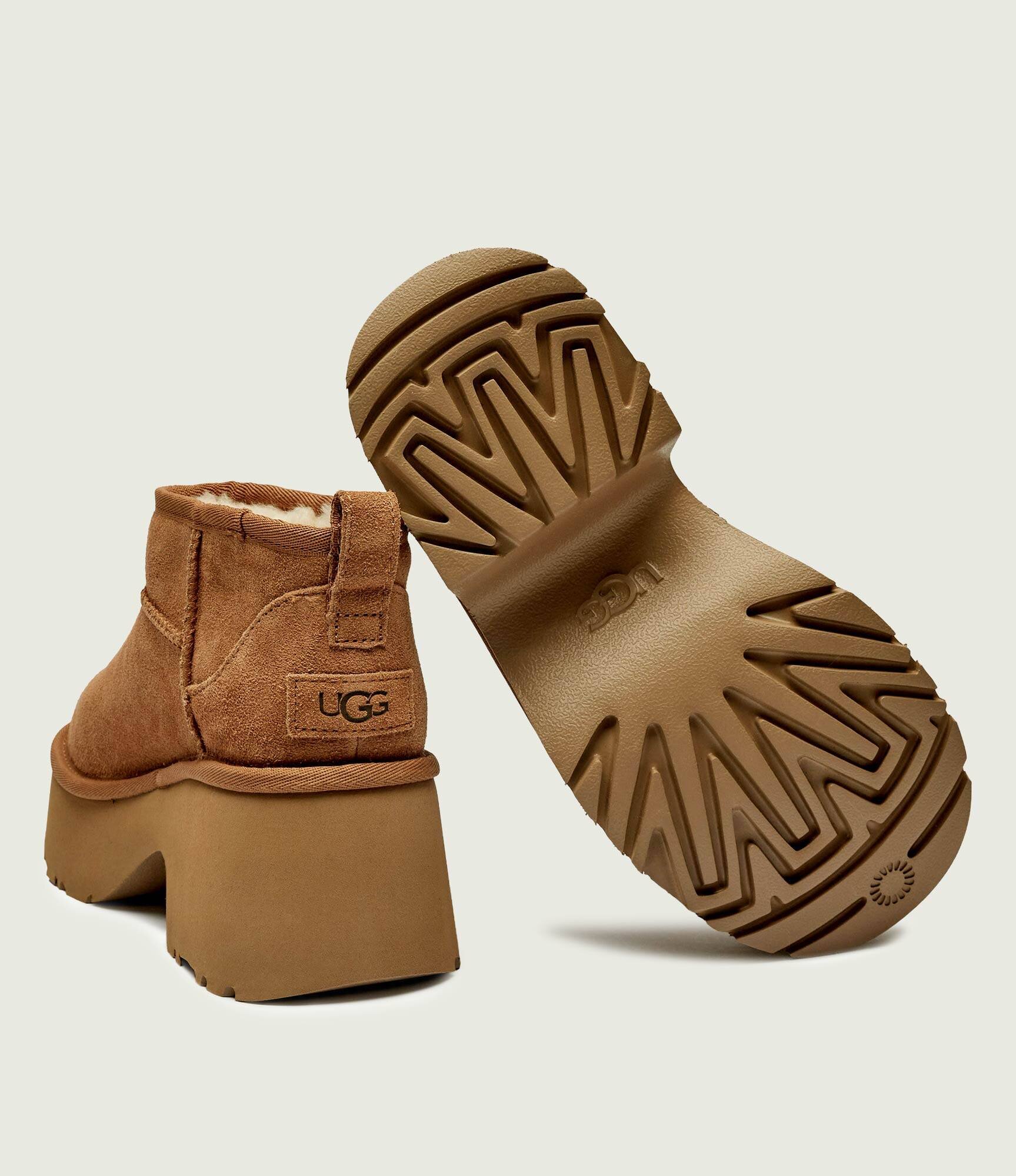 UGG Bocanci Classic Ultra Mini New Heights | lână | piele întoarsă