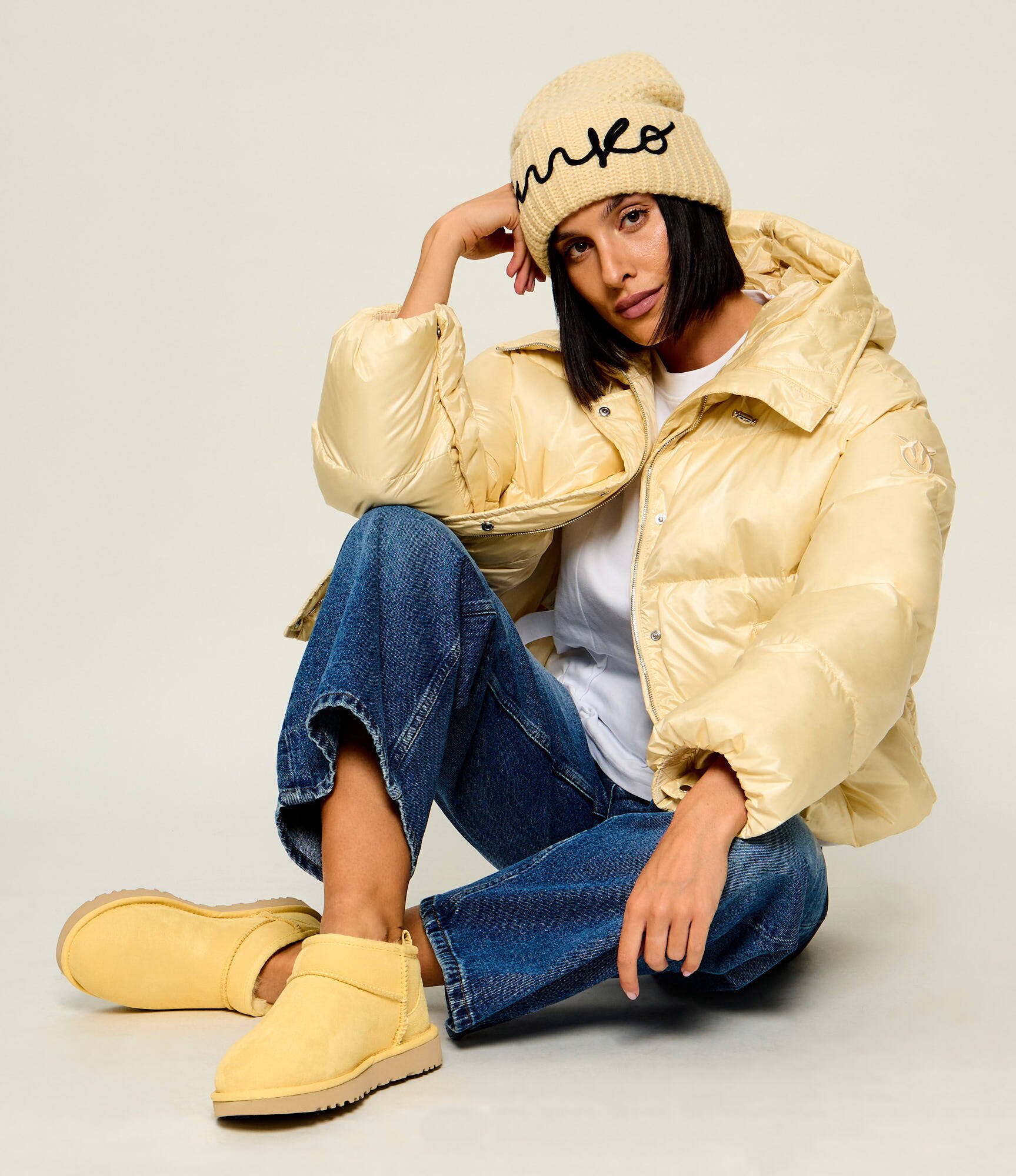 UGG Bocanci Classic Ultra Mini | piele întoarsă | lână