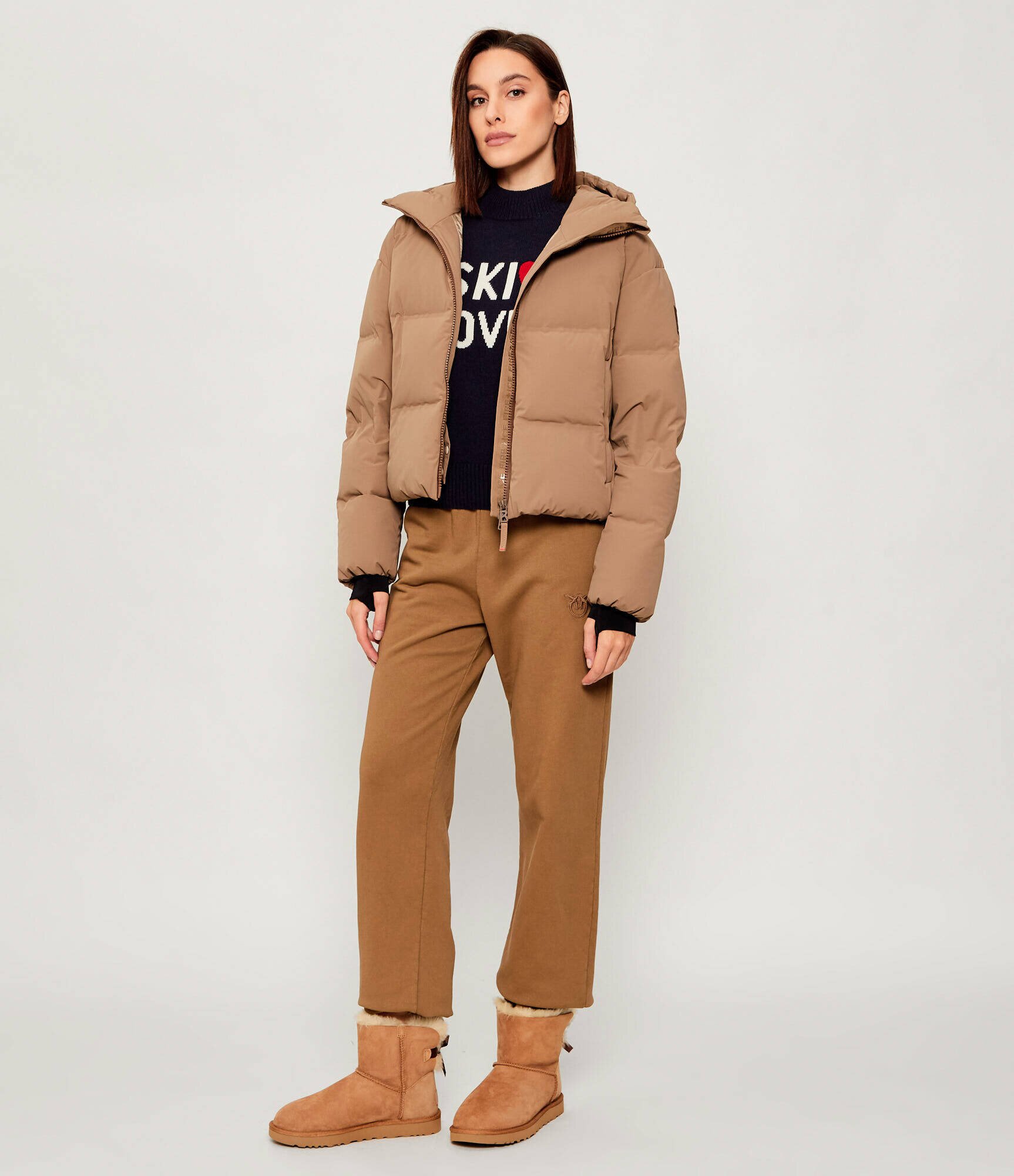 UGG Bocanci mini bailey bow II | piele întoarsă | shearling