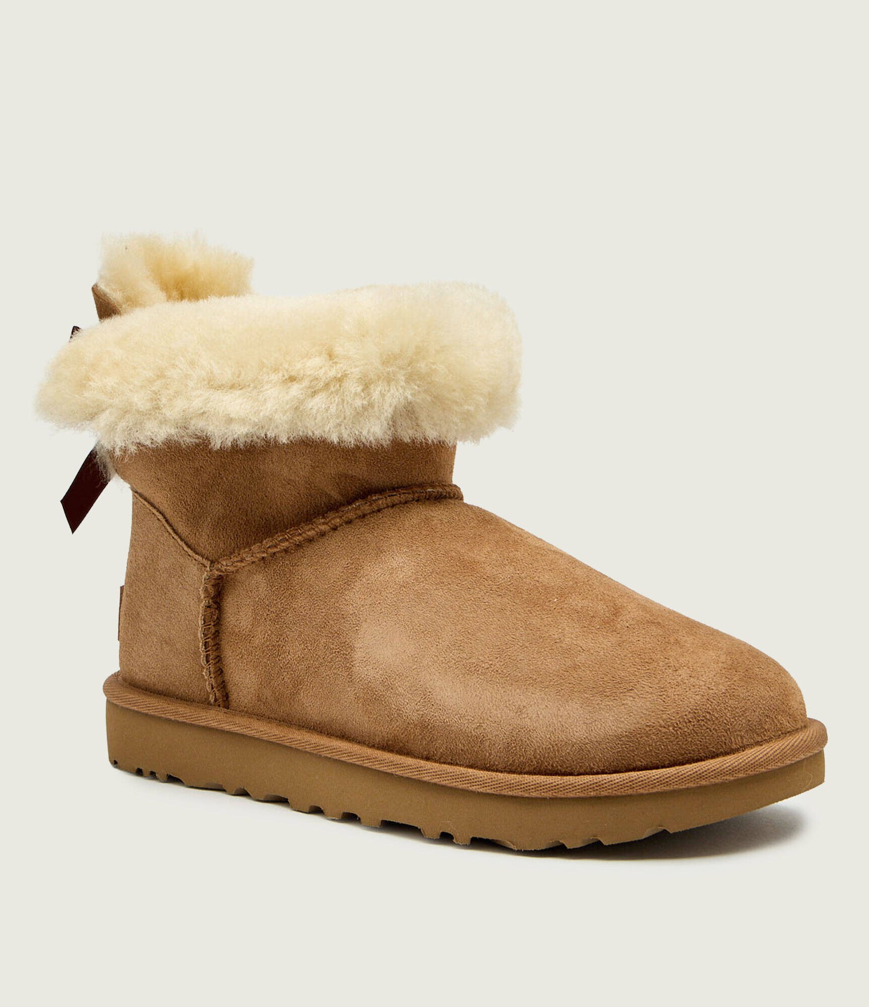 UGG Bocanci mini bailey bow II | piele întoarsă | shearling
