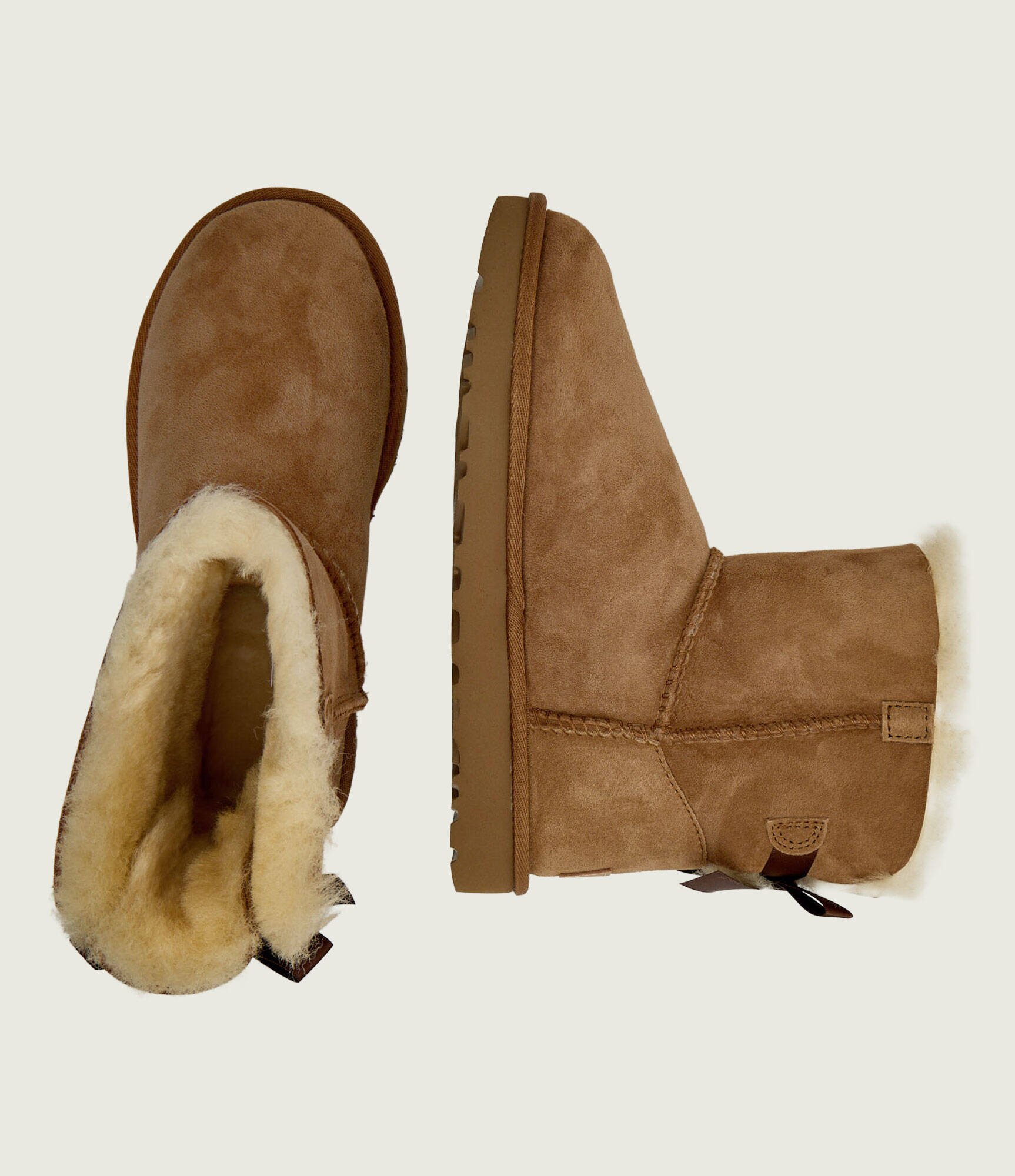 UGG Bocanci mini bailey bow II | piele întoarsă | shearling