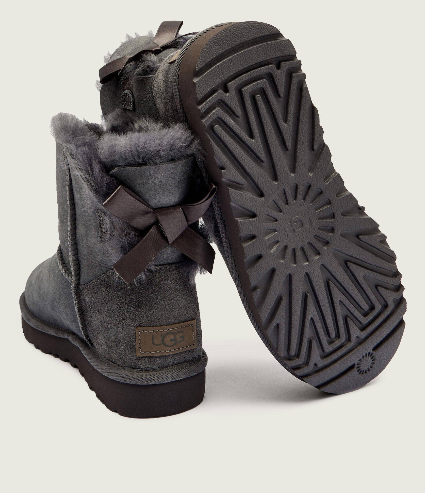 UGG Bocanci Mini Bailey Bow II | shearling | zamsz | lână