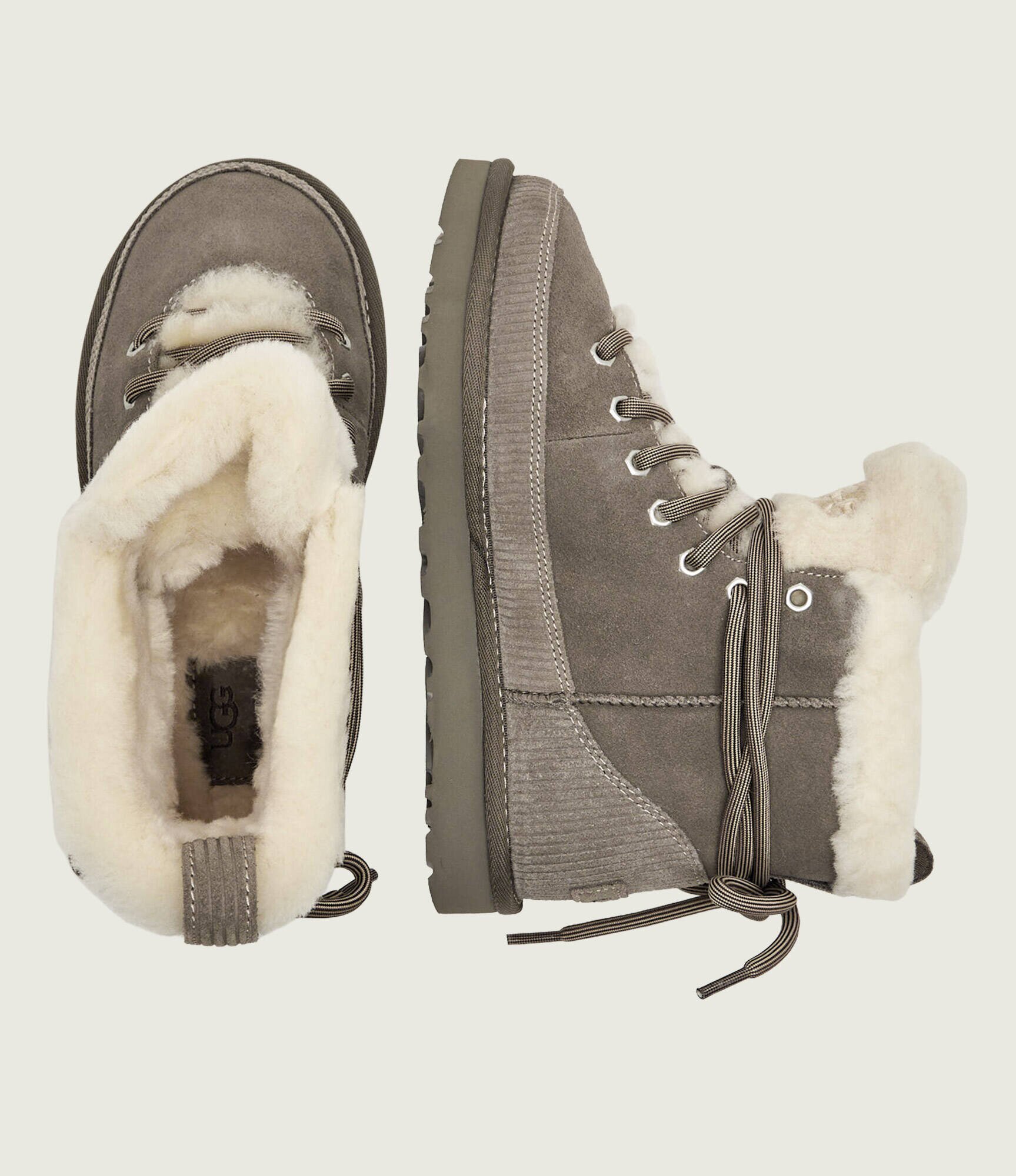 UGG Bocanci W Classic Heritage | piele întoarsă | wełna | shearling