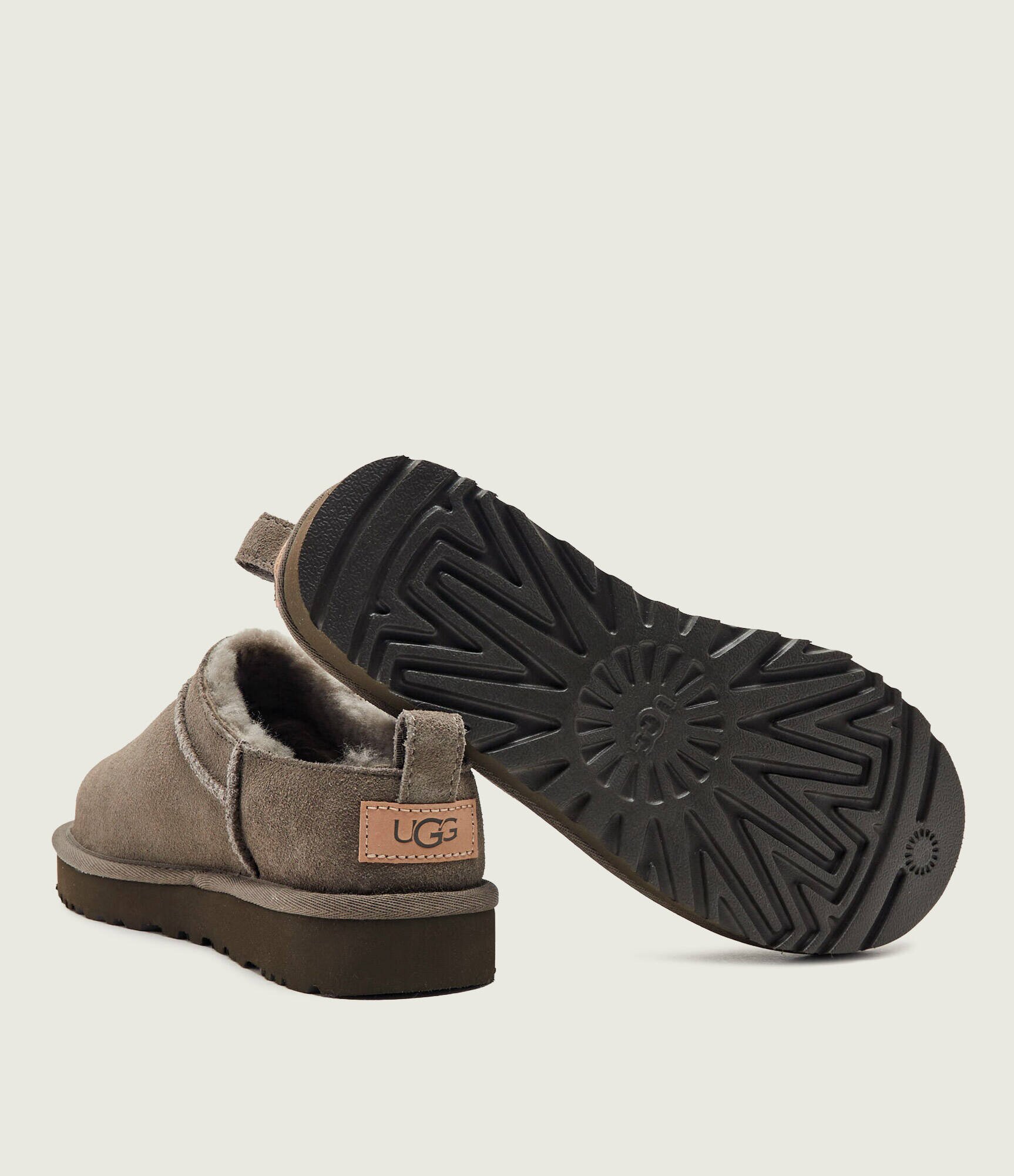 UGG Bocanci W Classic Micro | piele întoarsă | lână