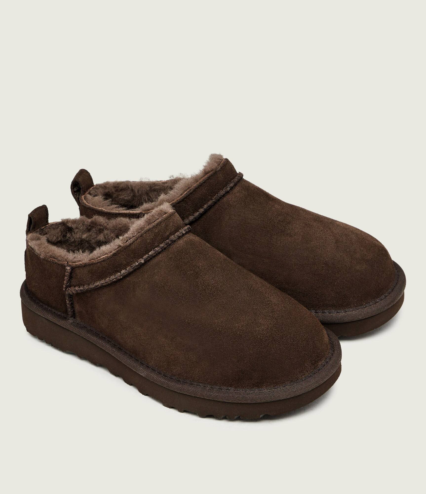 UGG Bocanci W Classic Micro | piele întoarsă | lână