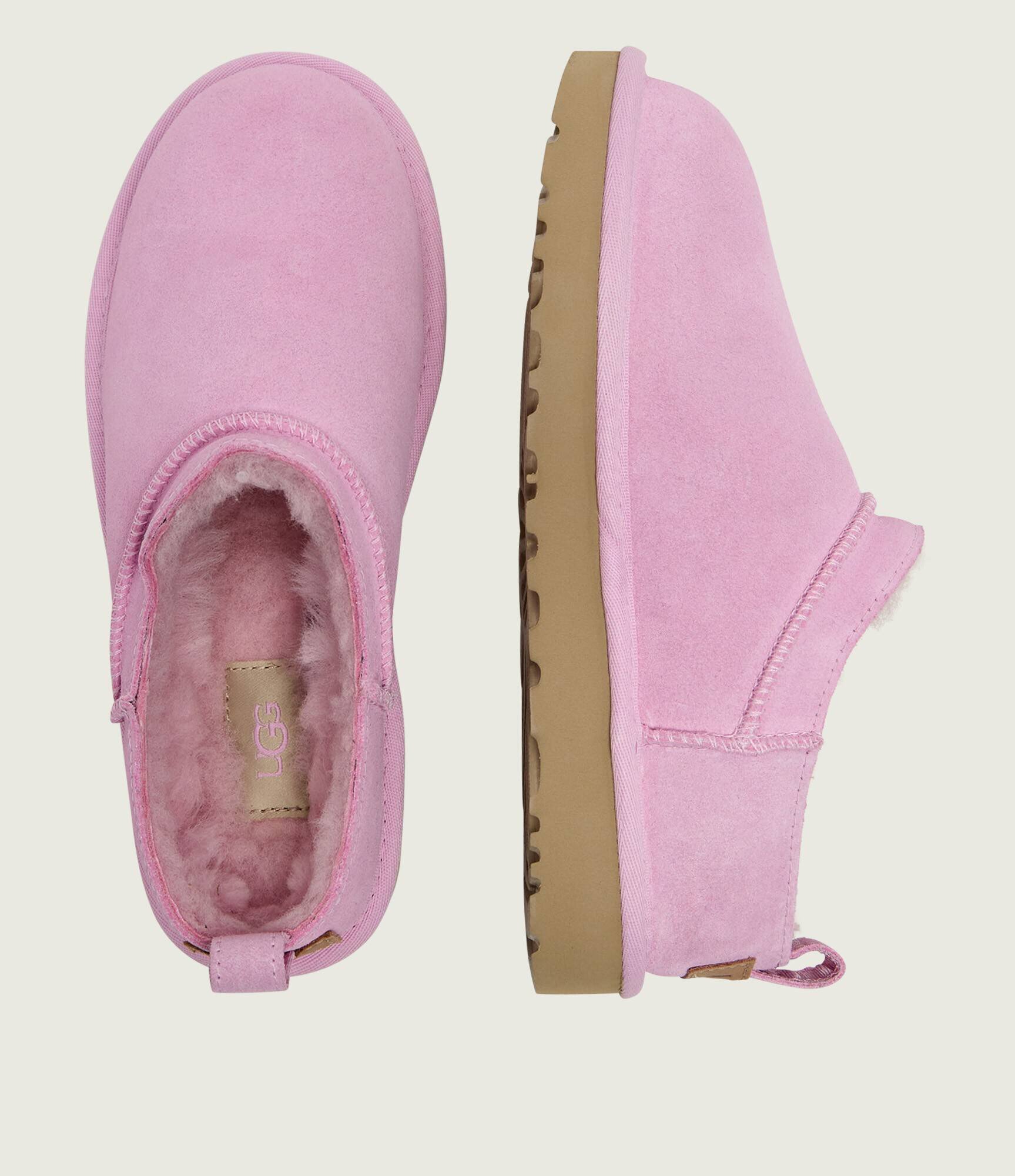 UGG Bocanci W CLASSIC MICRO | piele întoarsă | lână