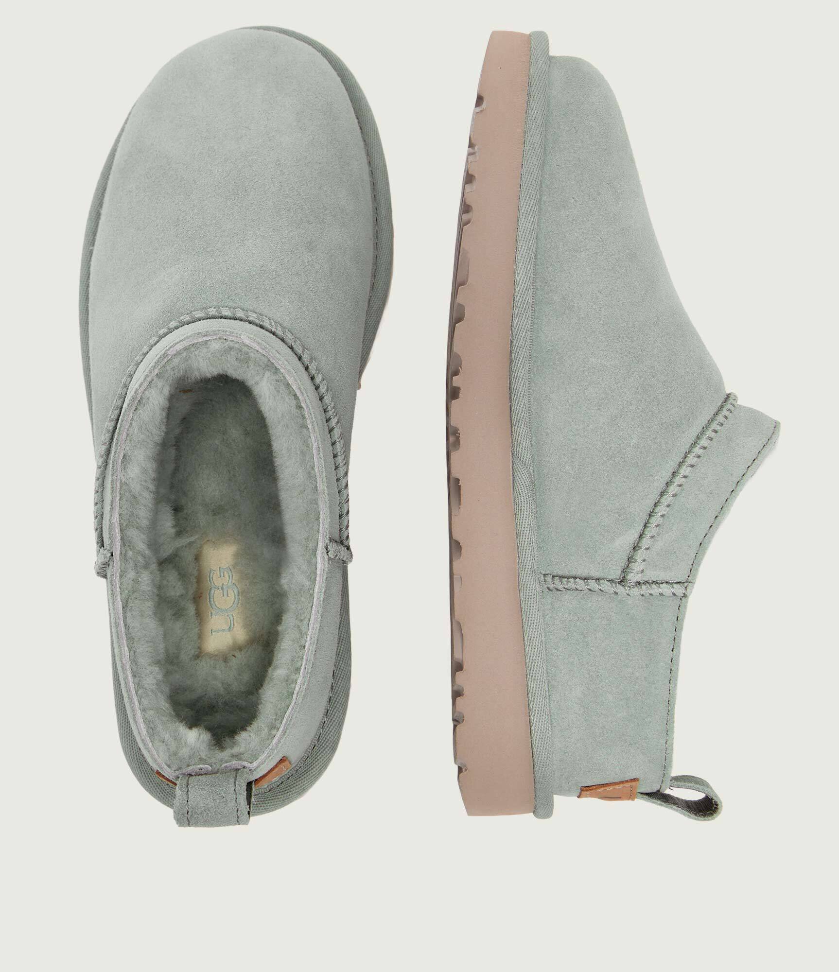 UGG Bocanci W CLASSIC MICRO | piele întoarsă (zamsz) | cu adaos de lână
