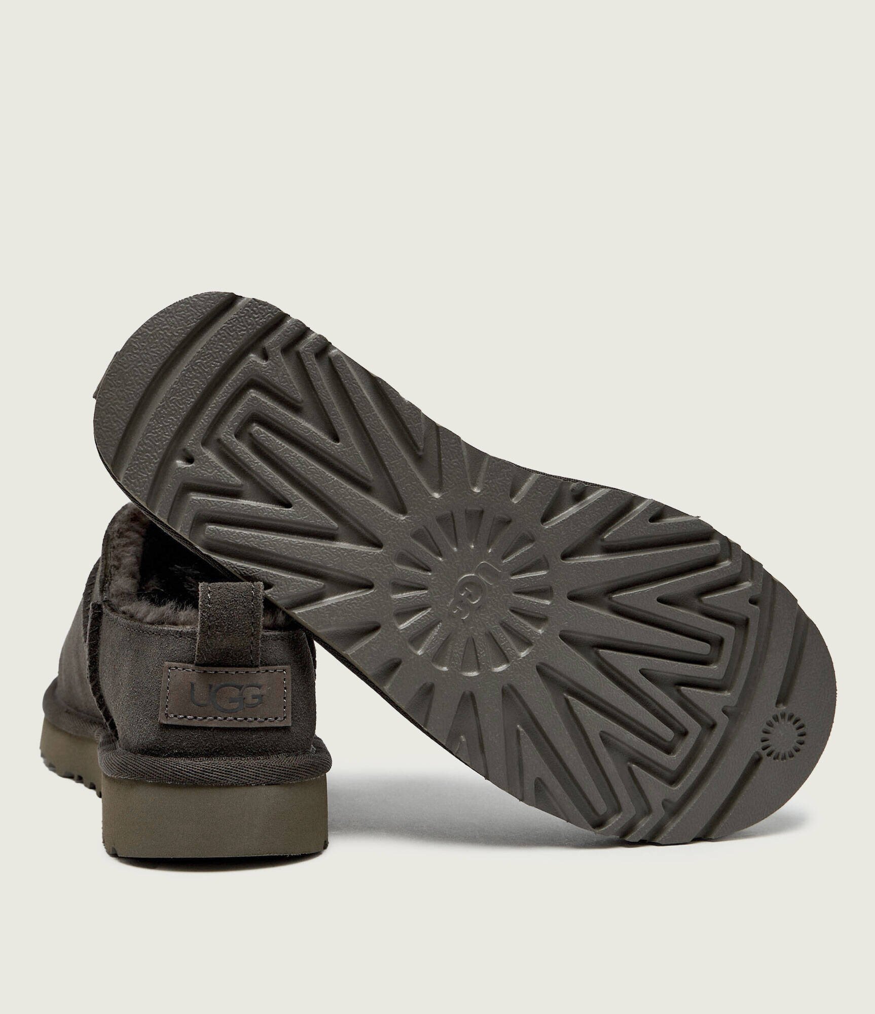 UGG Bocanci W CLASSIC MICRO | piele întoarsă (zamsz) | cu adaos de lână