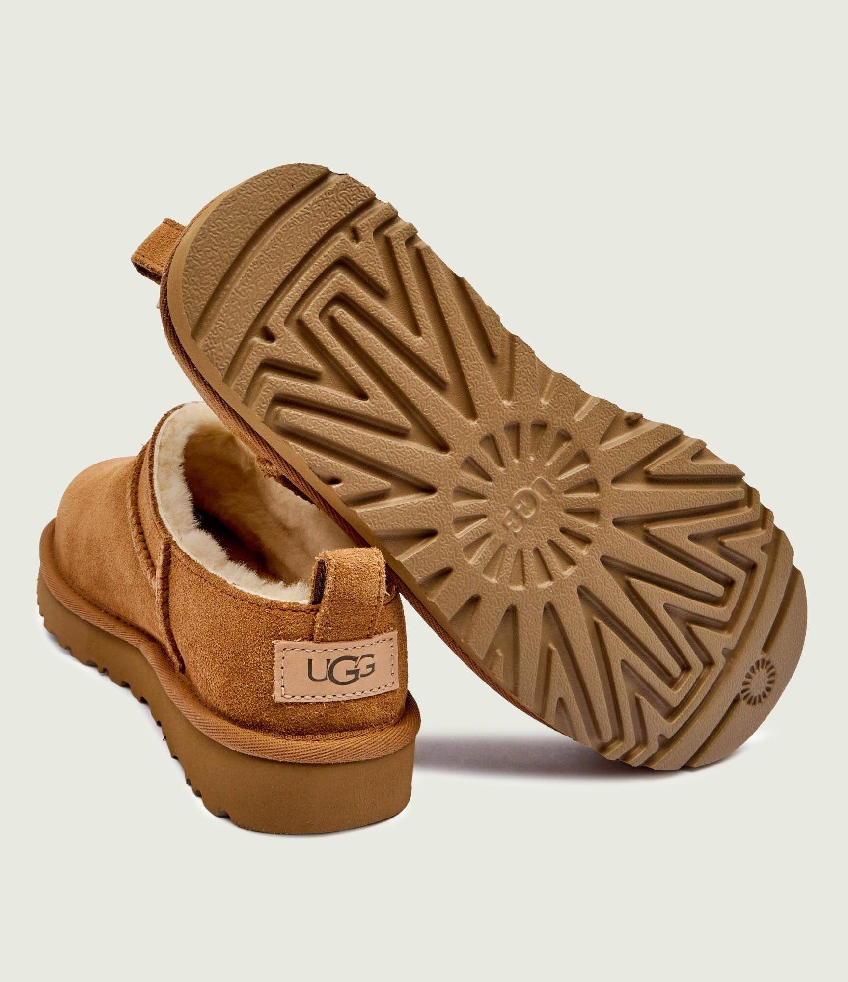 UGG Bocanci W CLASSIC MICRO | piele întoarsă (zamsz) | cu adaos de lână